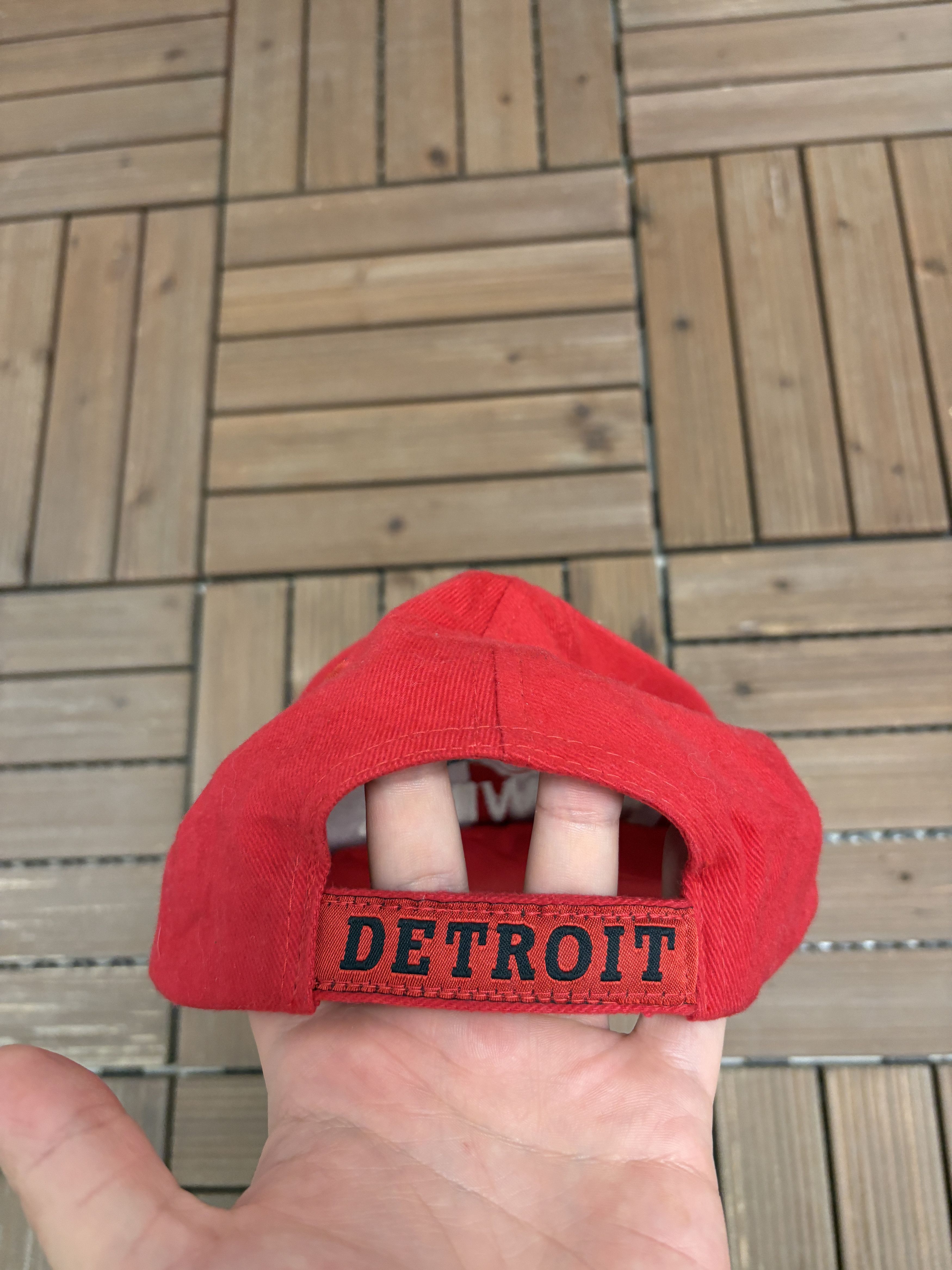 Logo 7 Detroit Red Wings Vintage Logo 7 Red Hat Cap Size ONE SIZE - 5 Thumbnail