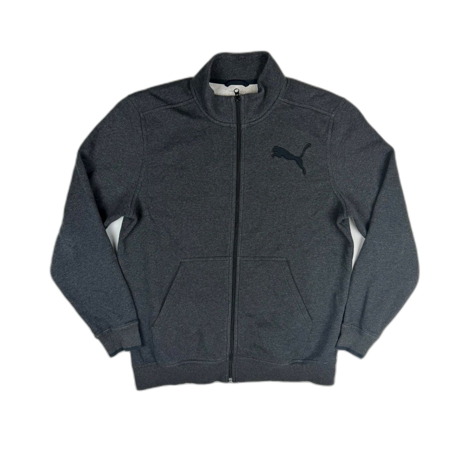 Puma Puma Men's Large Charcoal Grey Full Zip Fleece Jacket Mock N Size US L / EU 52-54 / 3 - 1 Thumbnail