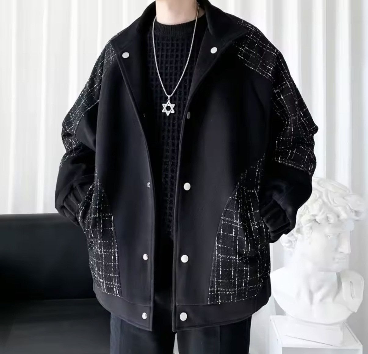 Japanese Brand Japanese Vintage Style Tweed Trendy Casual Coat Jacket Size US XL / EU 56 / 4 - 1 Thumbnail