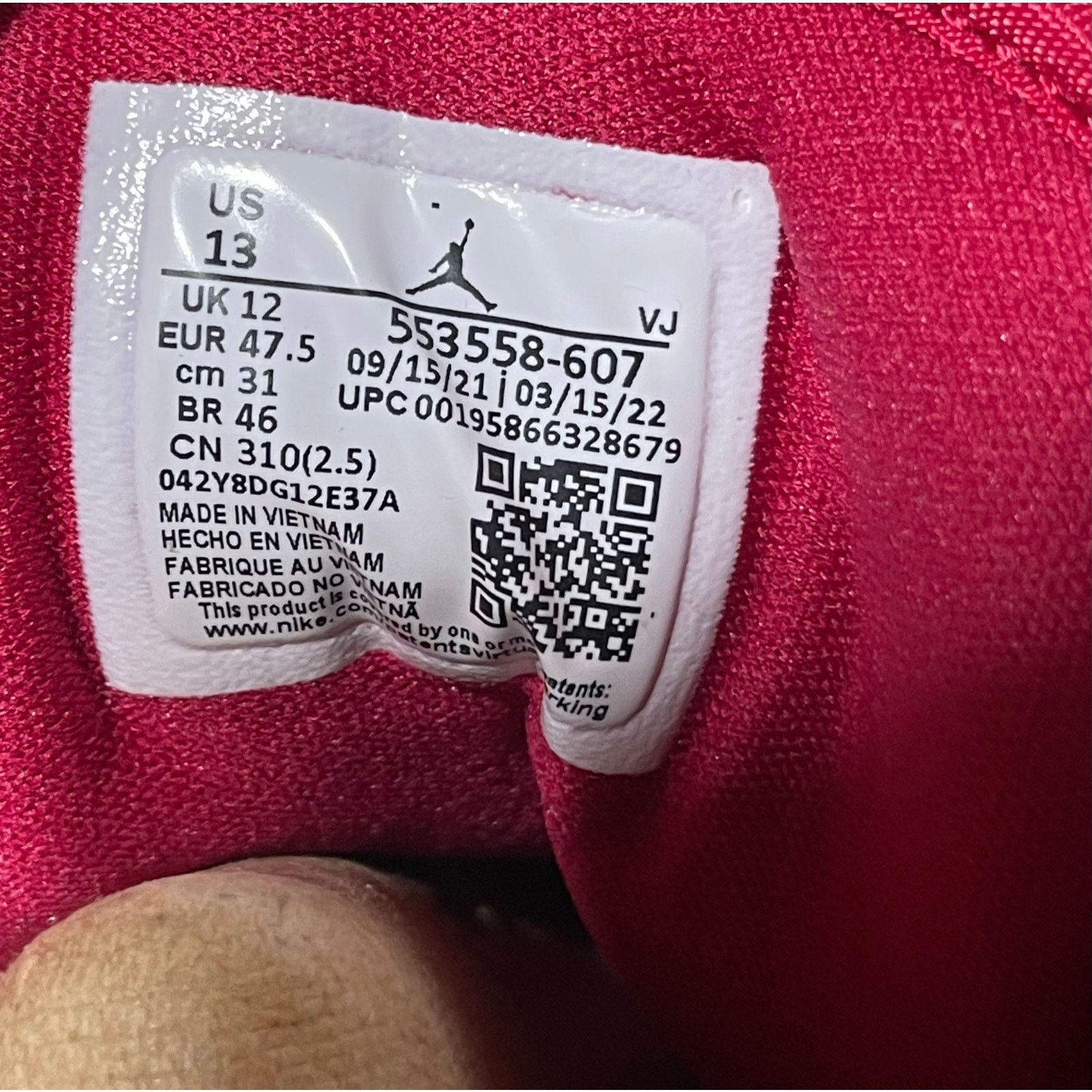 Jordan Brand Air Jordan 1 Low, Cardinal Red | Size 13M [new] 553558-607 Size US 13 / EU 46 - 8 Thumbnail