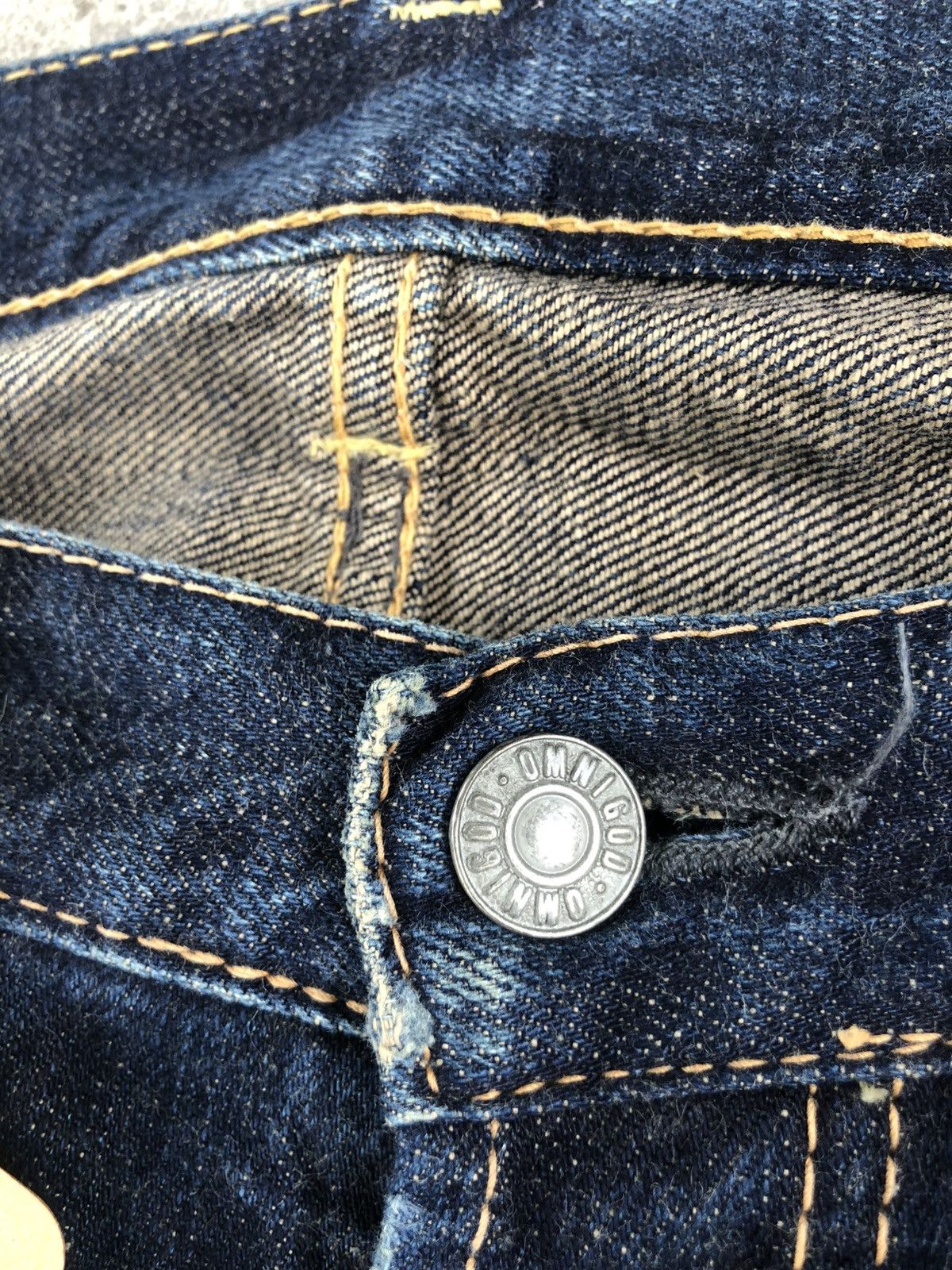 OMNIGOD Japanese OMNIGOD 50053 Distressed Jeans Selvedge Jeans Size US 32 / EU 48 - 18 Thumbnail