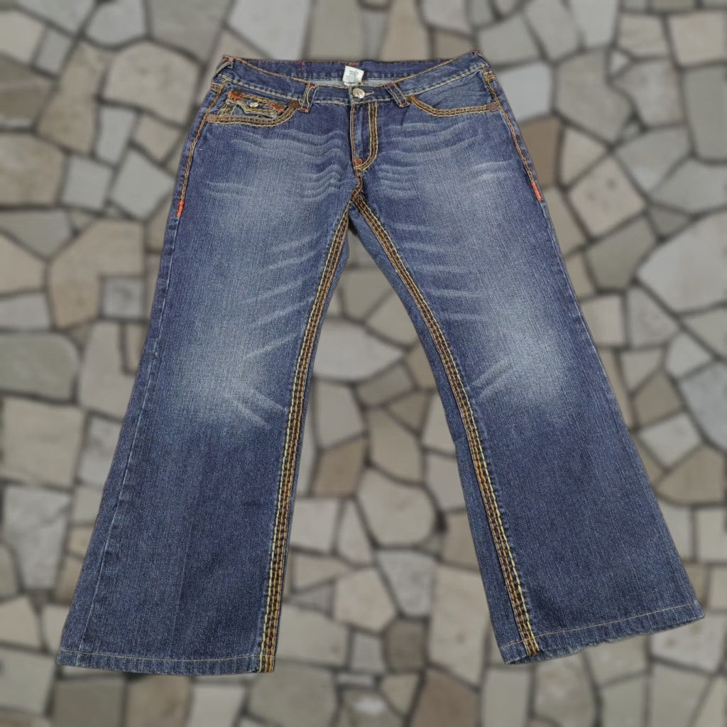True Religion VINTAGE True Religion Jeans Men 38 Waist 30 Inseam Dark Blue Denim Bootcut Regular Fit Y2K Size US 38 / EU 54 - 1 Thumbnail