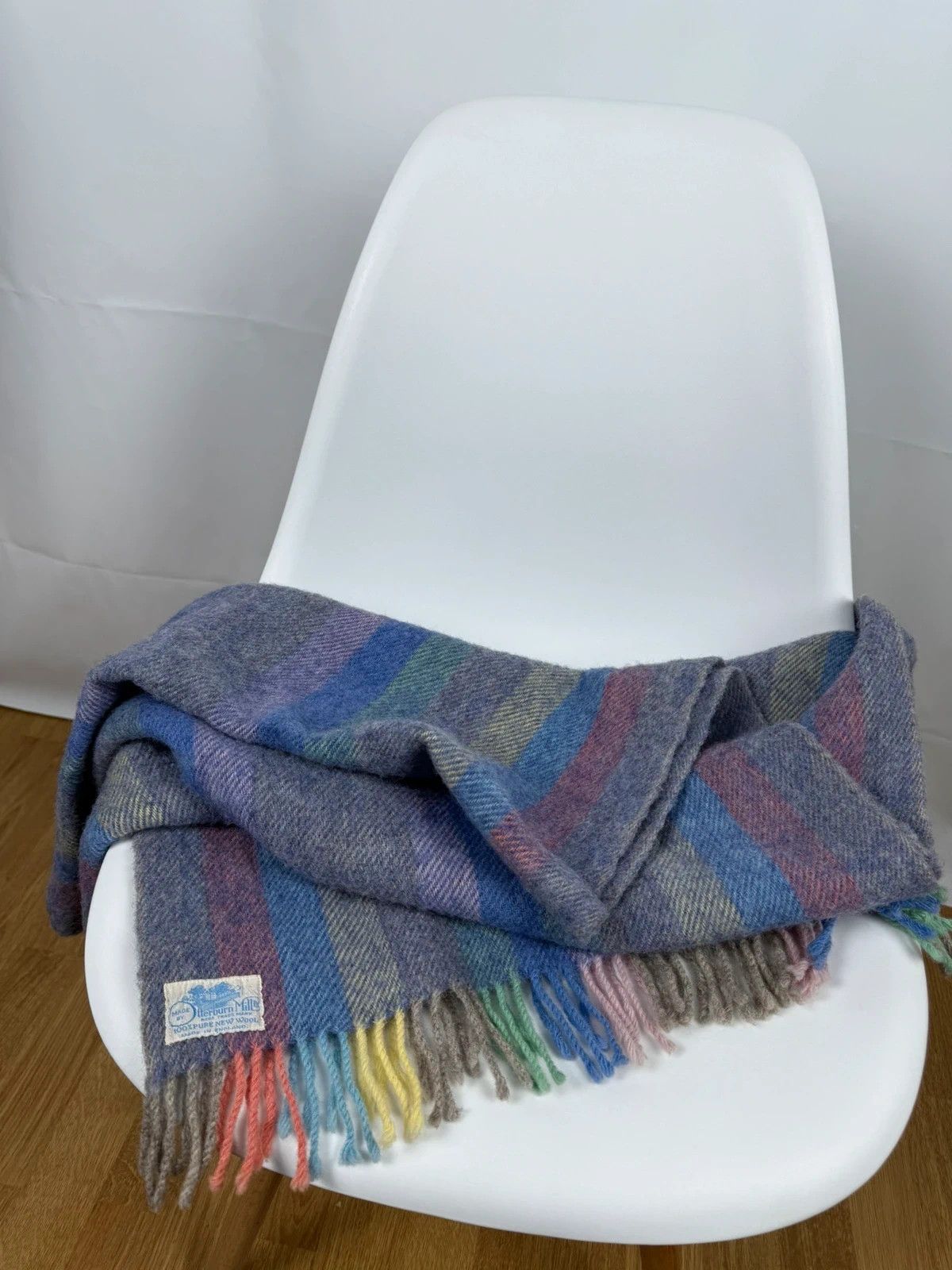 Other Otterburn Mill Vintage Pure Wool Plaid Blanket Throw Size ONE SIZE - 1 Thumbnail