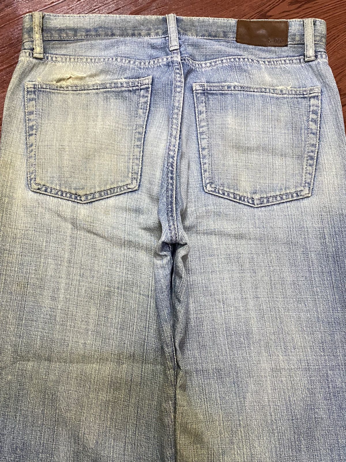 Japanese Brand Vintage Uniqlo S002 Faded Wash Loose Jeans Size US 33 - 4 Thumbnail