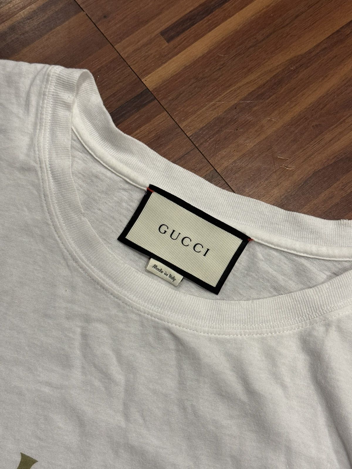 Gucci Gucci Washed Jersey Oversize T-Shirt 'White' Size US L / EU 52-54 / 3 - 4 Thumbnail