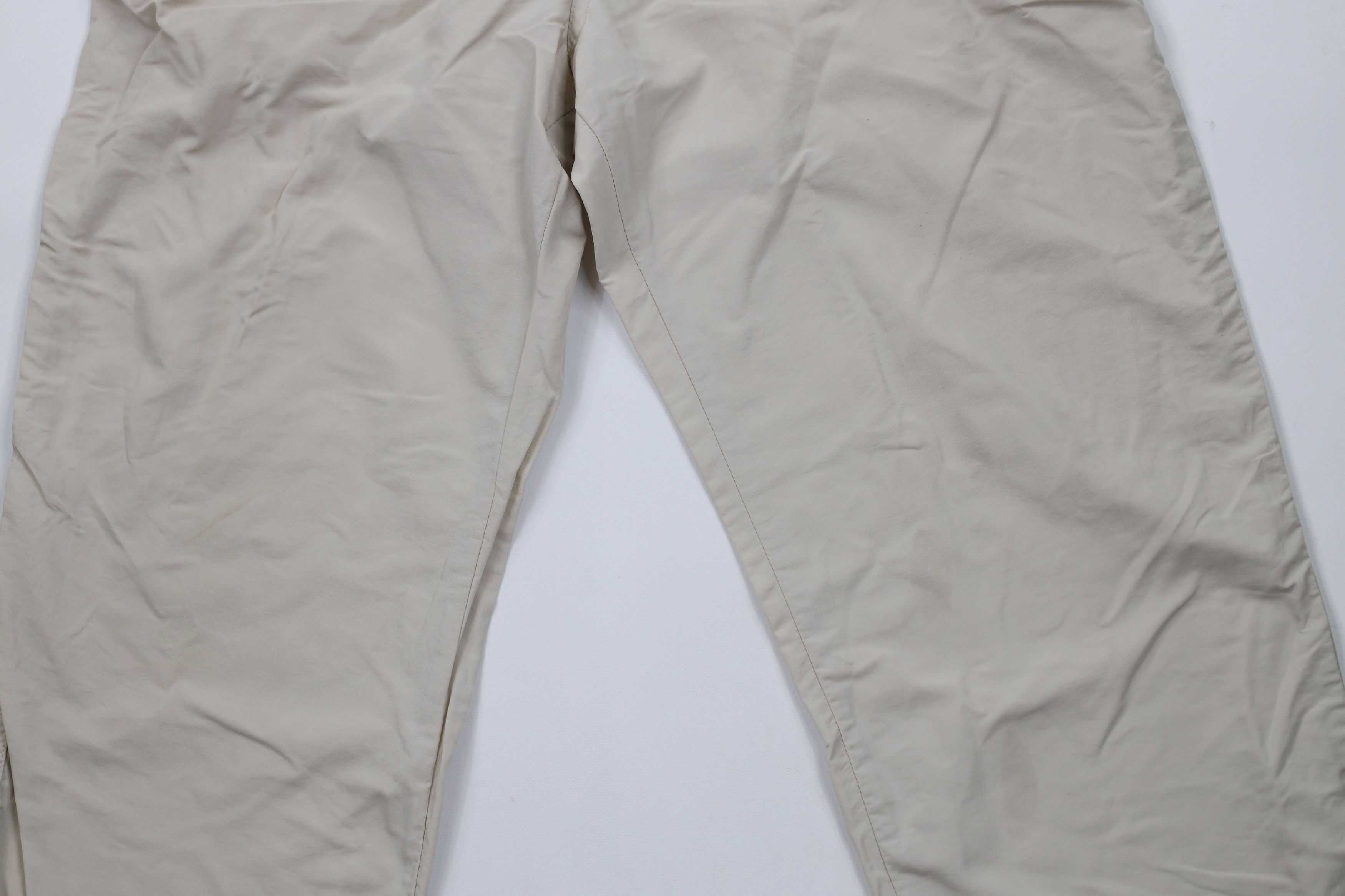 Lands' End × Vintage Vintage 90s Lands End Wide Leg Windbreaker Pants Beige USA Size 38" / US 16 / IT 52 - 3 Thumbnail