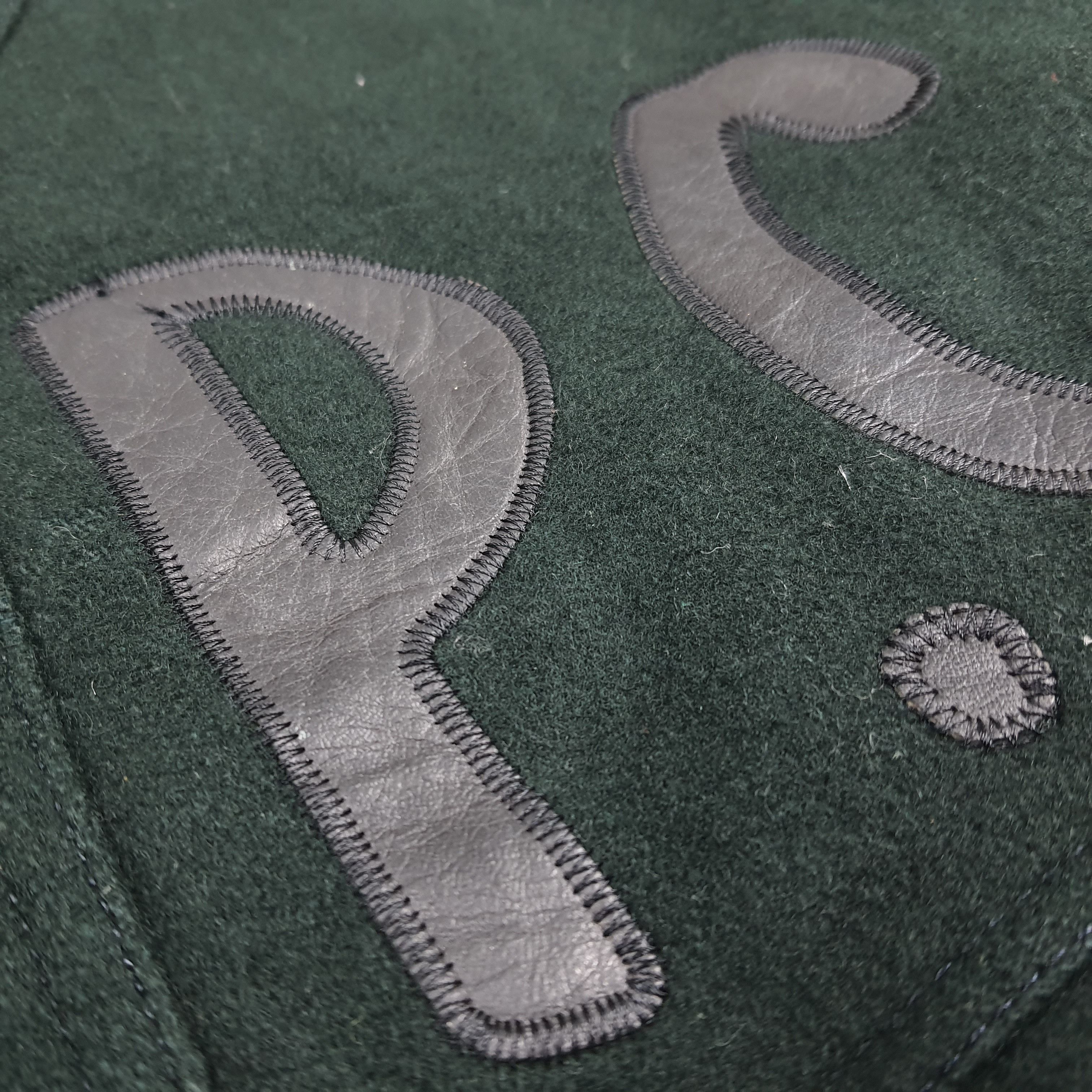 Japanese Brand Vintage 80s Pazzo Club Varsity Wool Leather Bomber C287N16 Size US L / EU 52-54 / 3 - 5 Thumbnail