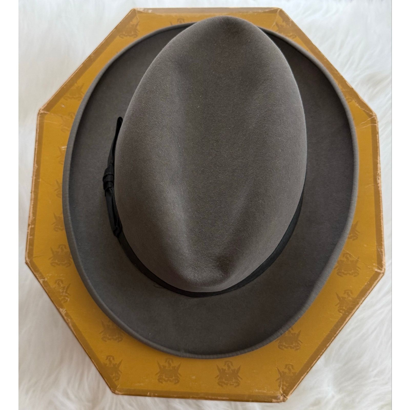 Other Vintage 60s Dobbs Golden Coach Gray Fur Felt Fedora Size7.5 Size ONE SIZE - 5 Thumbnail