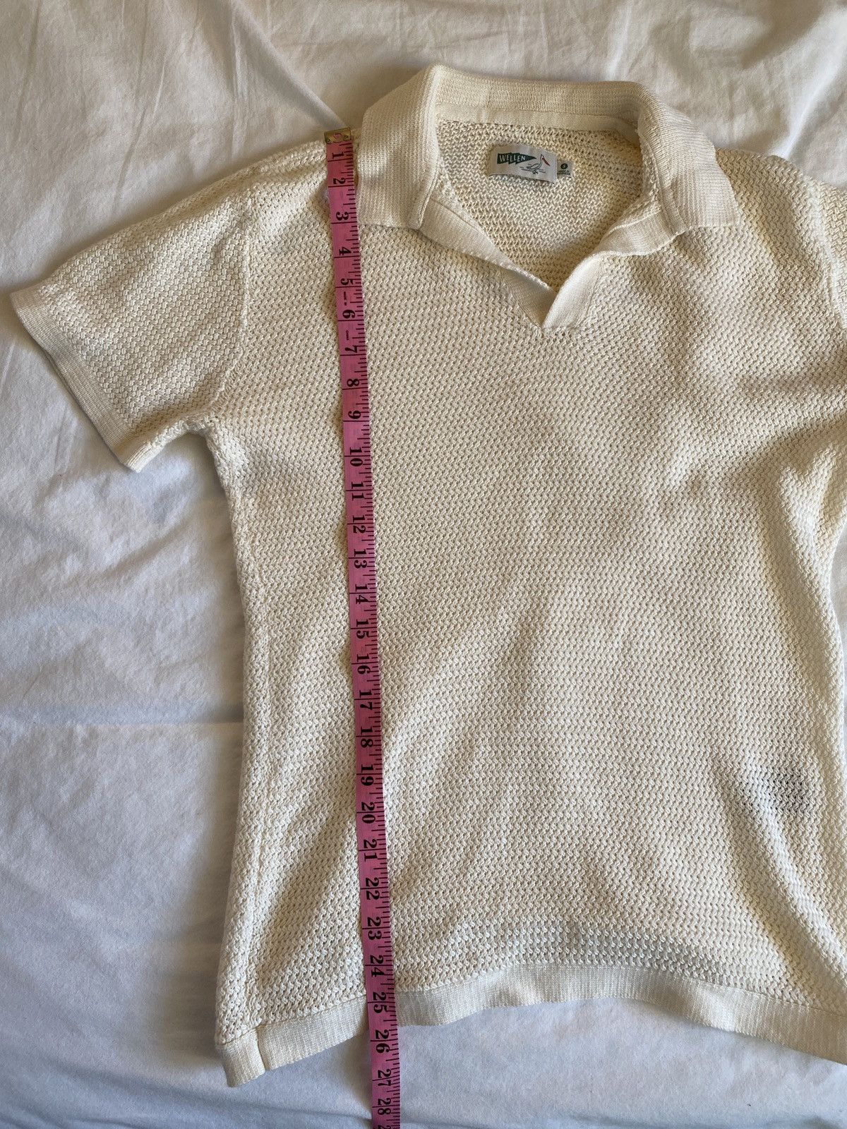 Wellen Surf Wellen White Crochet Polo Size US S / EU 44-46 / 1 - 4 Thumbnail