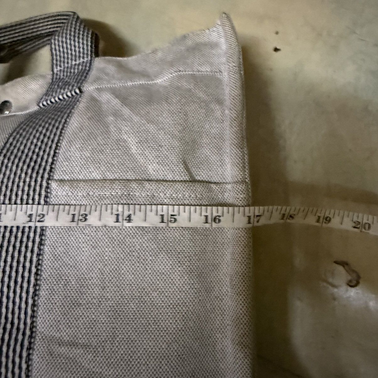 Hermes Vintage Luxury Hermes Tote Bag Herline Bag Grey Cavas Bag Size ONE SIZE - 10 Thumbnail