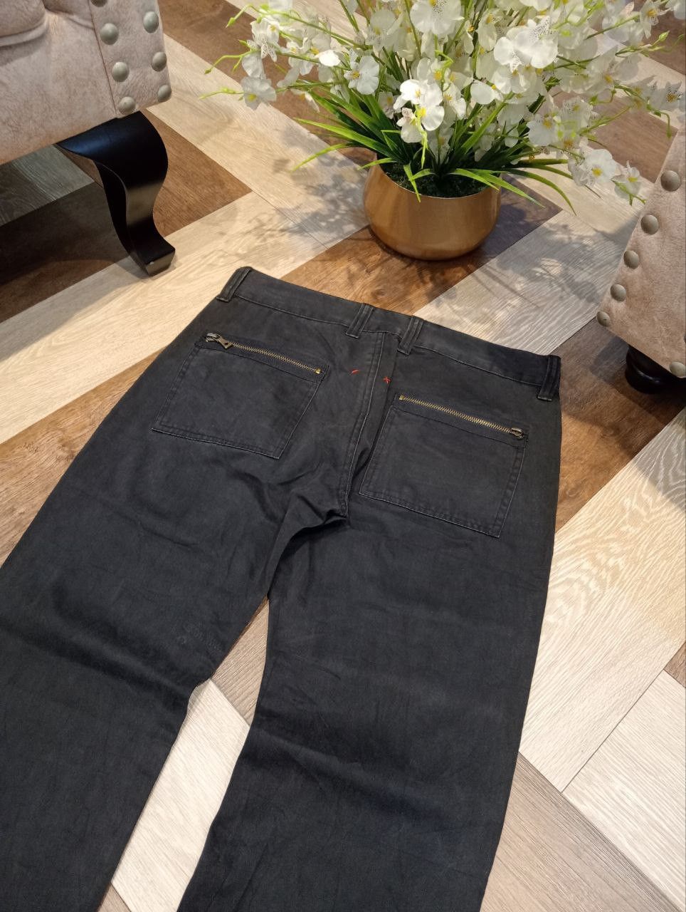 semanticdesign SEMANTIC DESIGN JAPAN 6 POCKET FADED BLACK PANTS Size US 33 - 13 Thumbnail