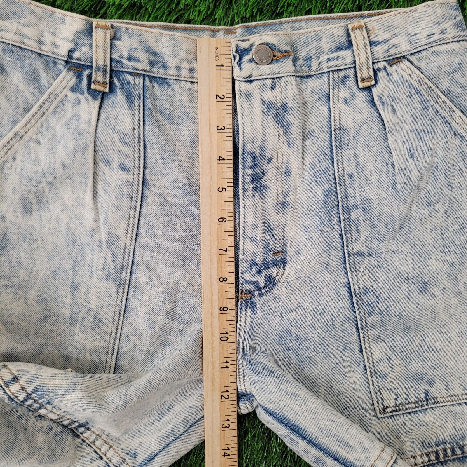 Wrangler VTG 80s Wrangler Acid-Wash Jeans High-Rise Double Knee USA Size US 30 / EU 46 - 15 Thumbnail