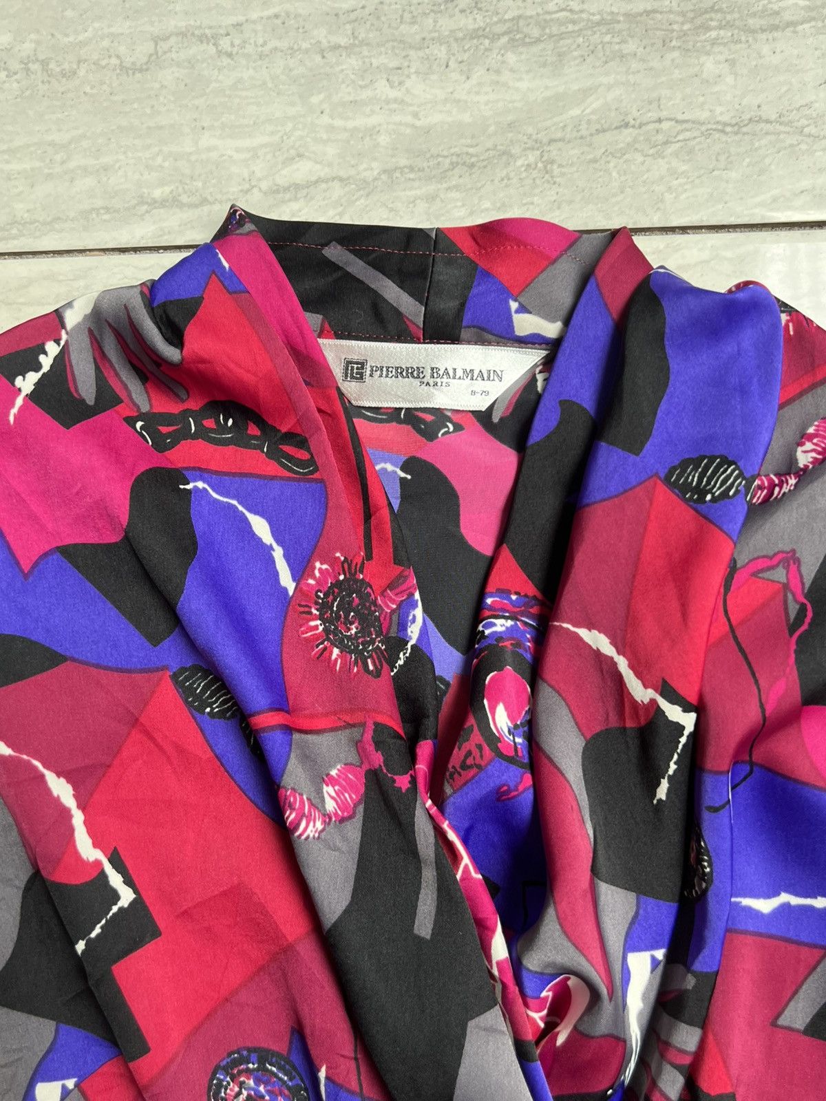 Pierre Balmain Pierre Balmain Paris Motive Blouse Size XS / US 0-2 / IT 36-38 - 4 Thumbnail