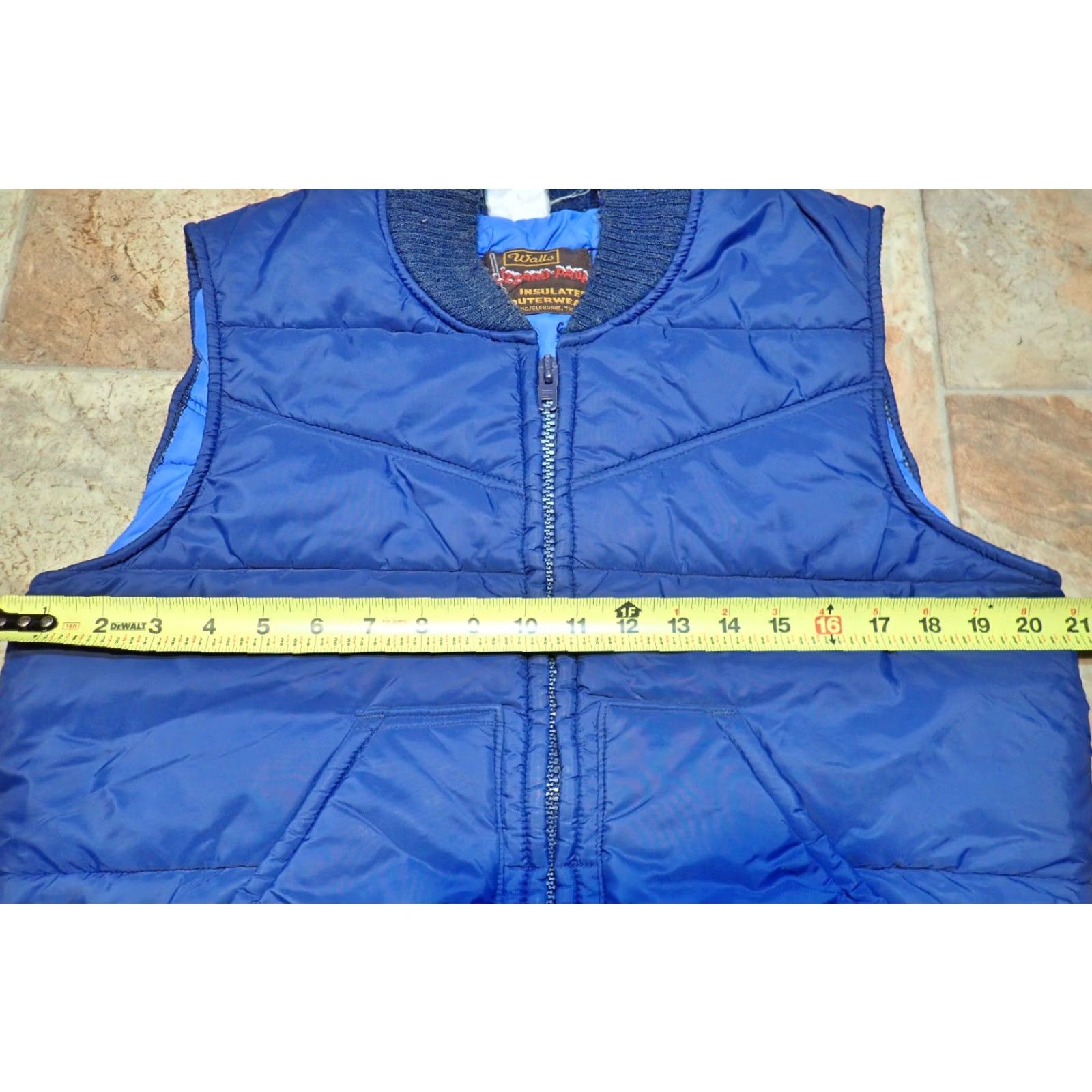 Walls Walls VTG Blizzard Pruf Insulated Vest Vtg Walls Blizzard Pruf Insulated Vest USA Navy Made in the USA Mens M Regular You Size US M / EU 48-50 / 2 - 6 Thumbnail