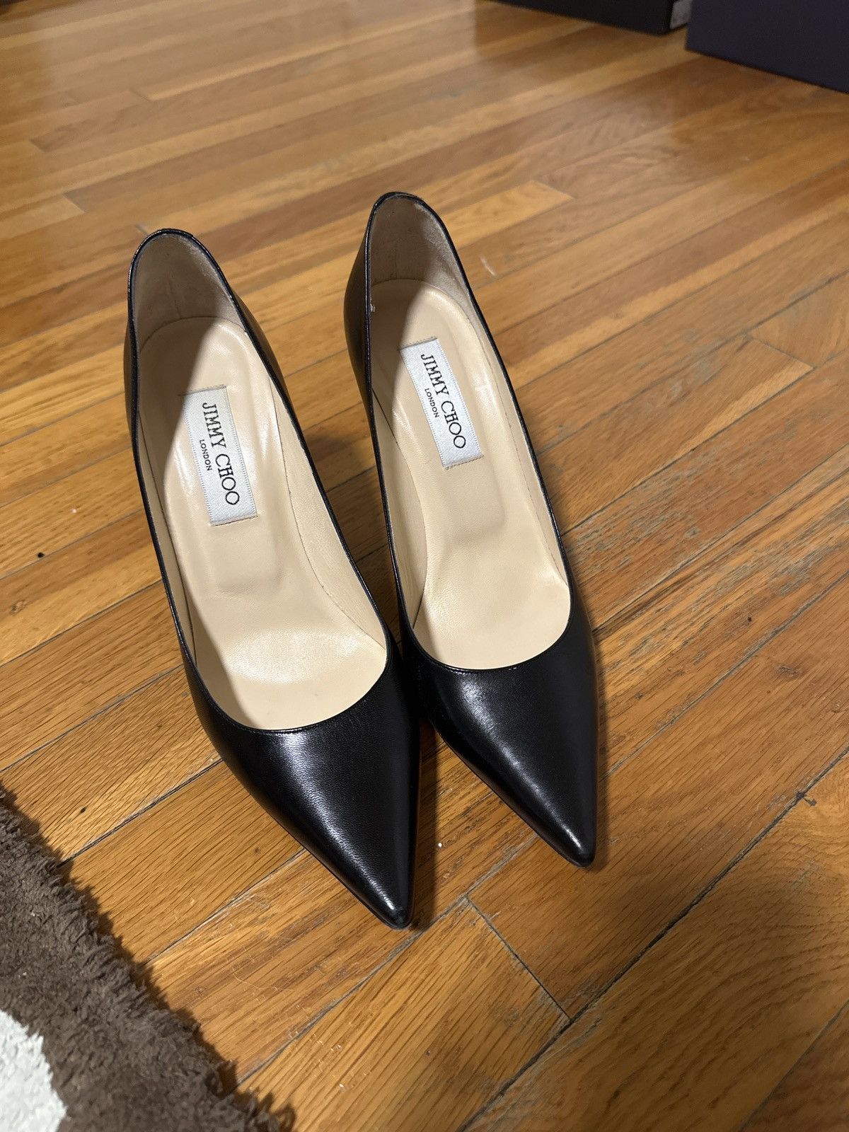 Jimmy Choo Jimmy Choo Leather Heels Size US 7.5 / IT 37.5 - 1 Thumbnail