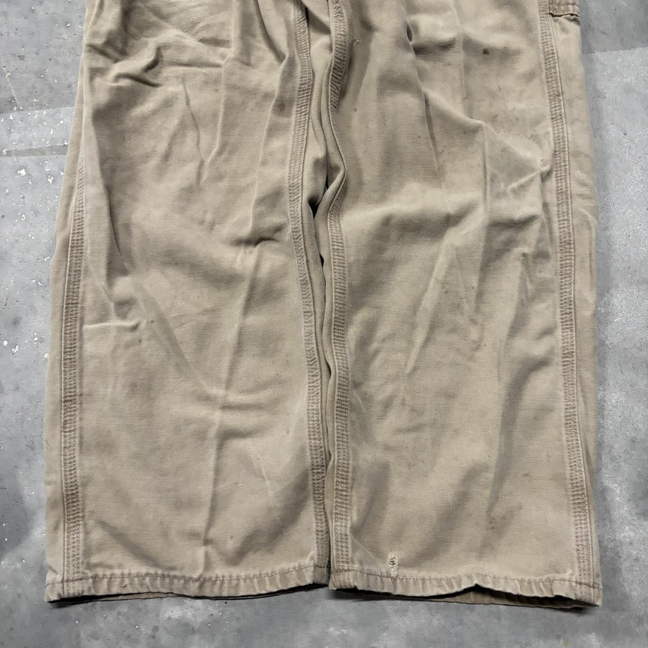 Carhartt × Vintage Crazy Vintage Y2K/2000s Khaki Tan Carhartt Streetwear Workwear Carpenter Pants! Size US 34 / EU 50 - 6 Thumbnail