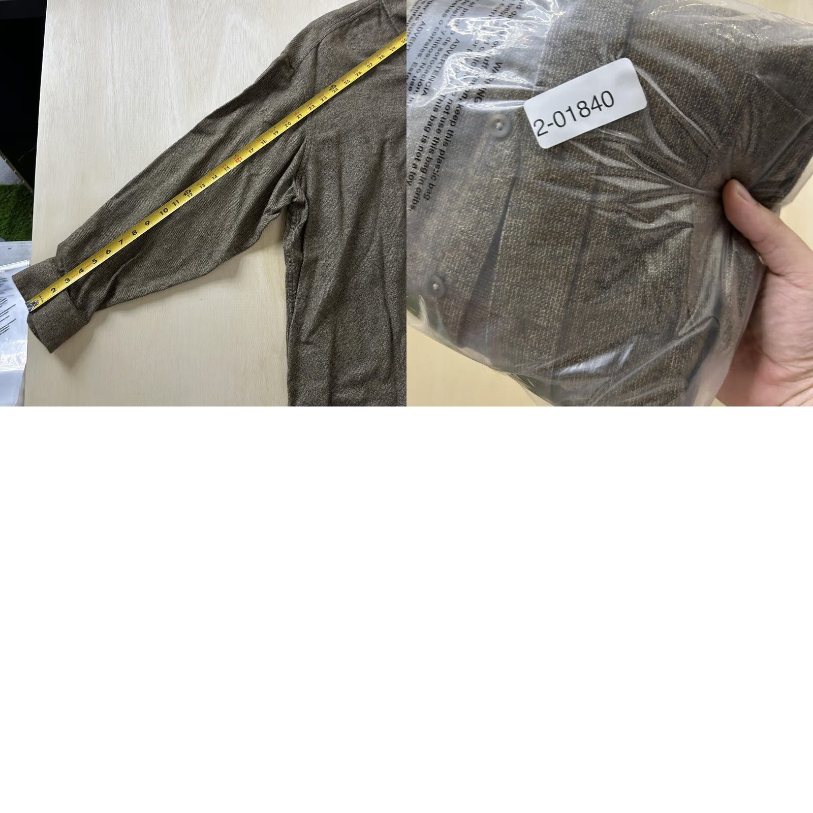 Vintage St. John's Bay Shirt Mens 2XLT Brown Tweed Long Sleeve Button Up Casual Workwear Size US XXL / EU 58 / 5 - 8 Thumbnail