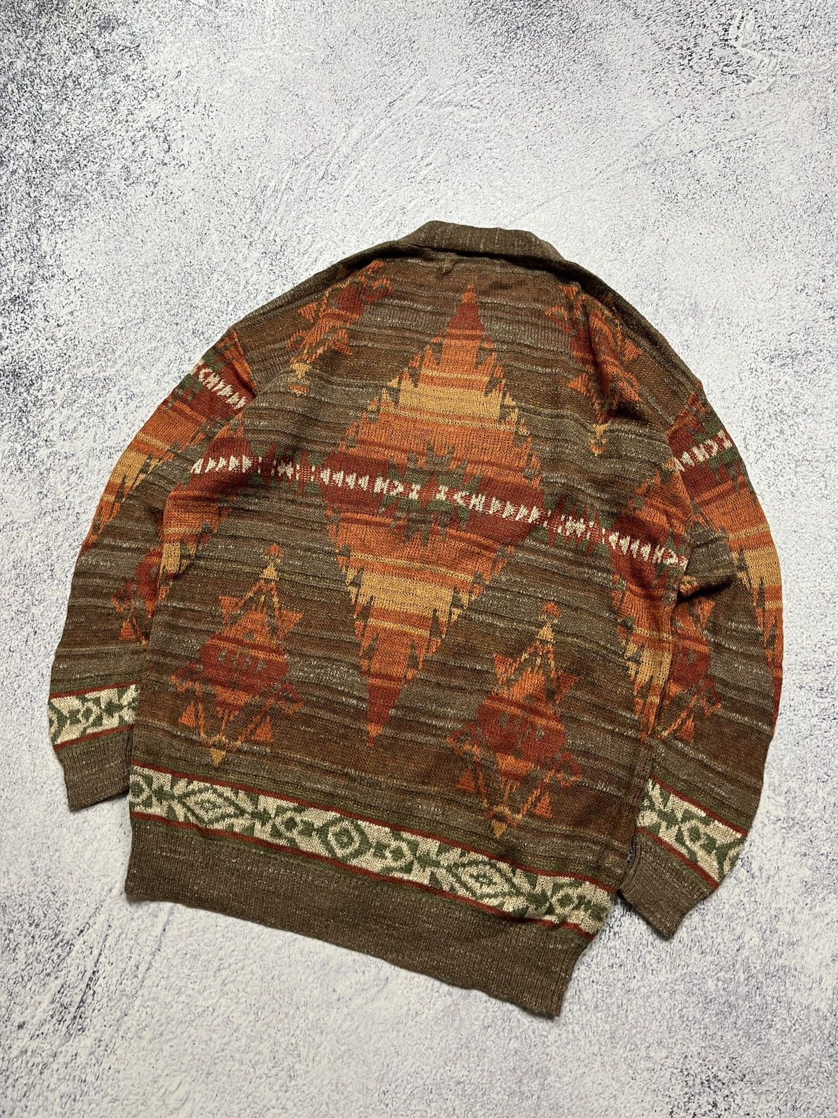 Denim & Supply Ralph Lauren × Polo Ralph Lauren × Ralph Lauren Ralph Lauren Denim and Supply Aztec Southwest Knit Cardigan Size S / US 4 / IT 40 - 8 Thumbnail