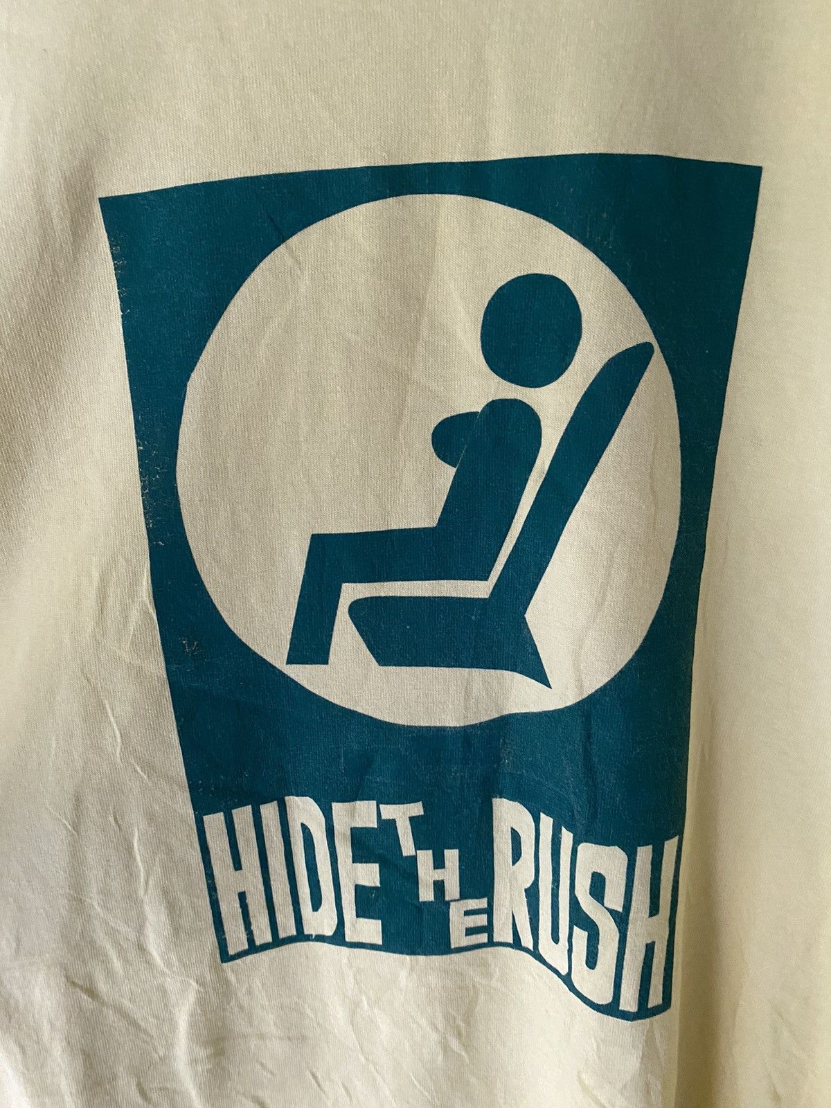 Fruit Of The Loom 1990s Slogan Hide the Rush Girl tee Anvil Size US XL / EU 56 / 4 - 4 Thumbnail