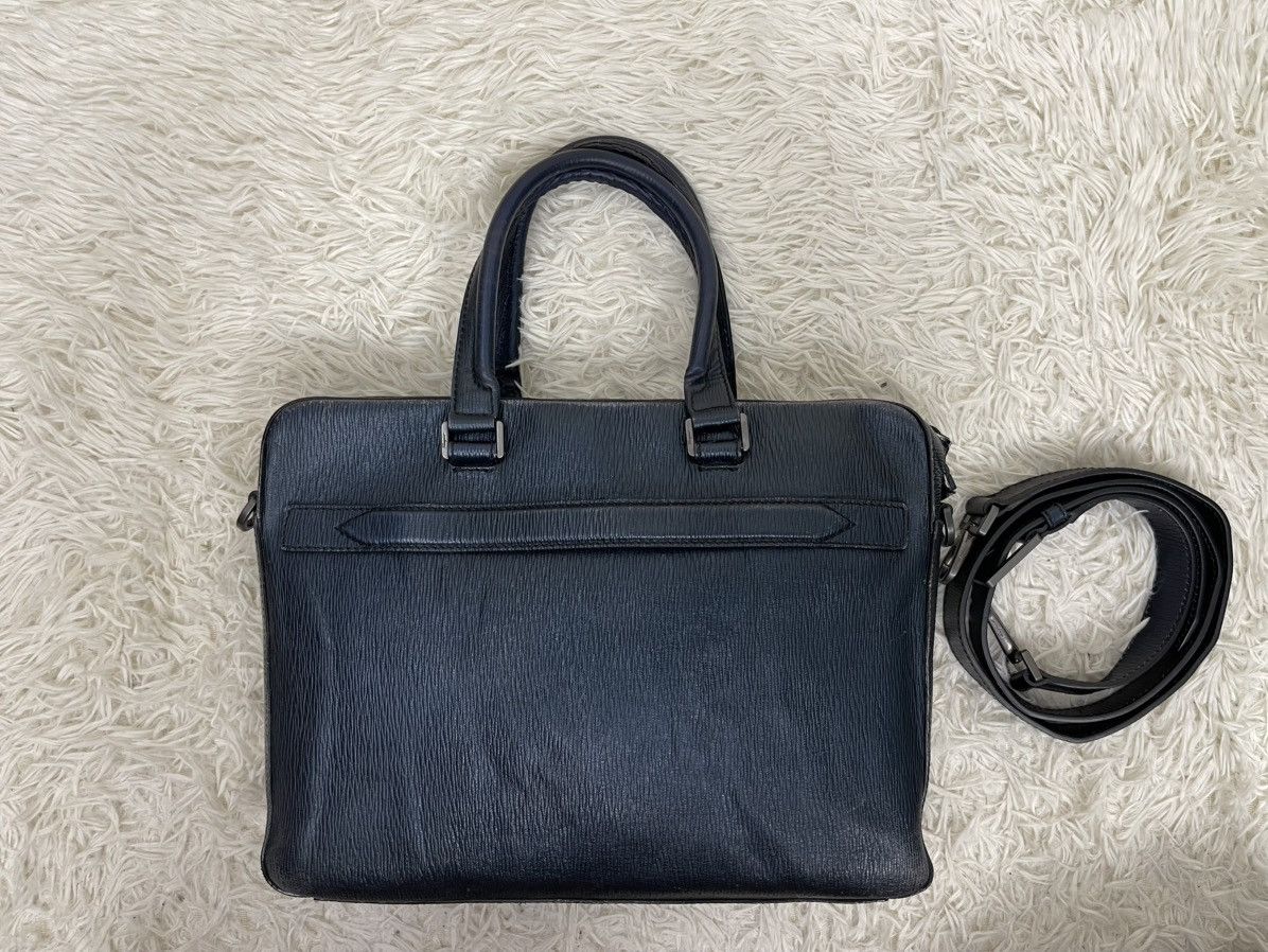 Salvatore Ferragamo Salvatore Ferragamo Blue Leather Briefcase Size ONE SIZE - 5 Thumbnail