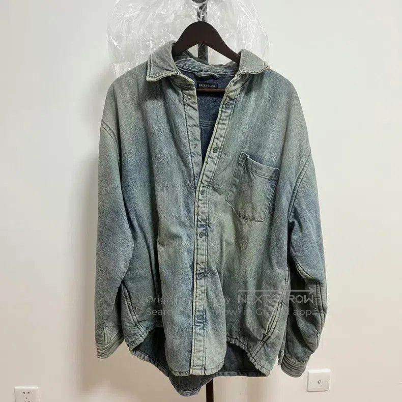 Balenciaga Balenciaga Denim oversized cotton coat Size US S / EU 44-46 / 1 - 1 Thumbnail