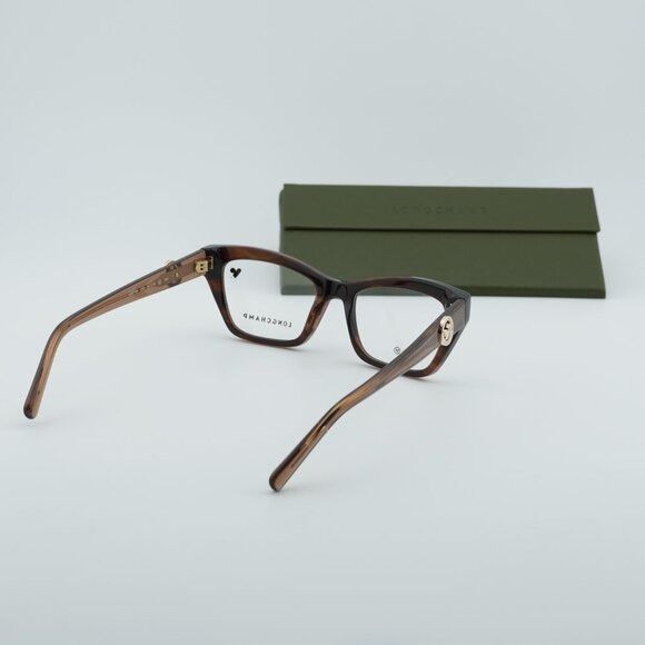 Longchamp Longchamp LO2762 238 Eyeglasses Brown 51mm Cat Eye Frame Size ONE SIZE - 11 Thumbnail