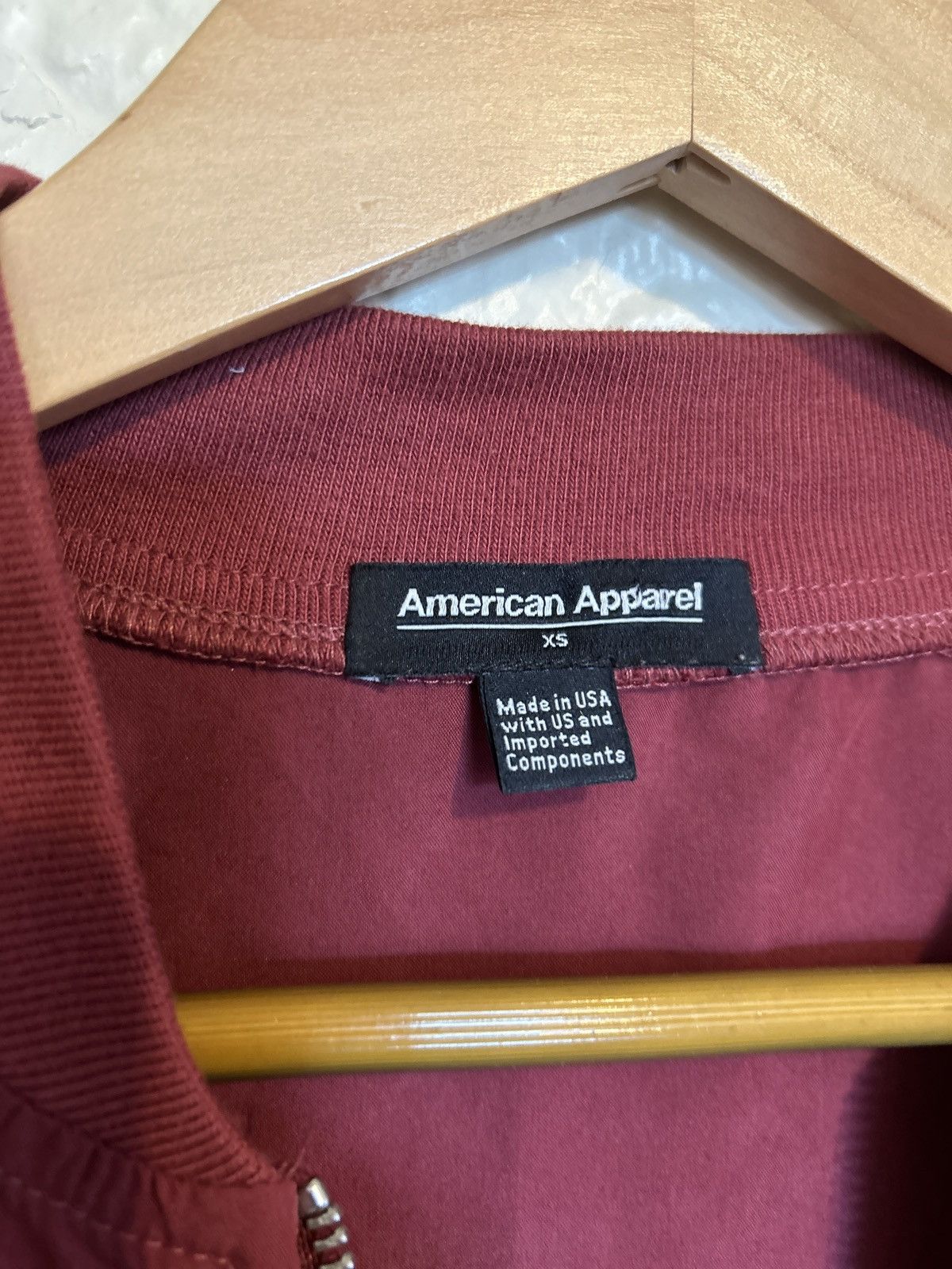 American Apparel Red bomber jacket XS Size XS / US 0-2 / IT 36-38 - 5 Thumbnail