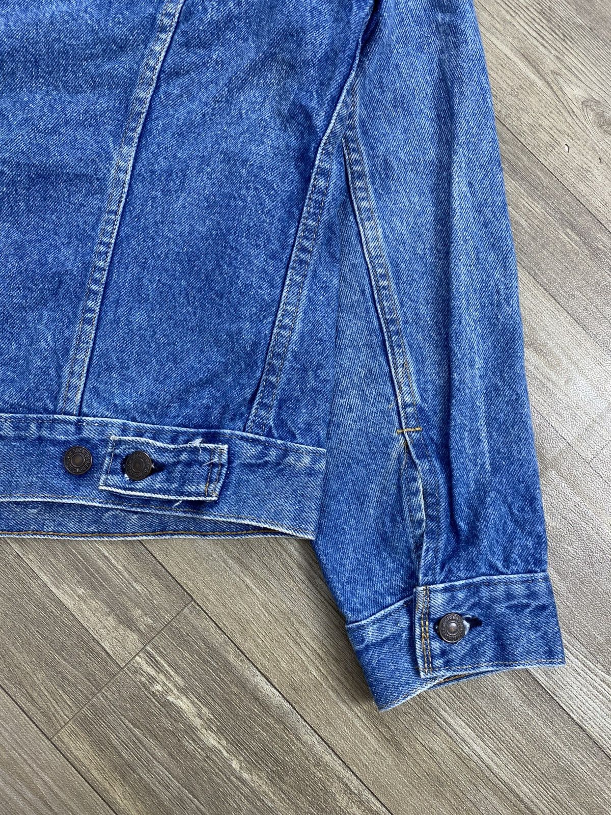 Levi's Vintage Clothing 🇺🇸1980s Vintage Levis 70649-0217 Orange Tab Blue Denim Jacket Size US L / EU 52-54 / 3 - 8 Thumbnail