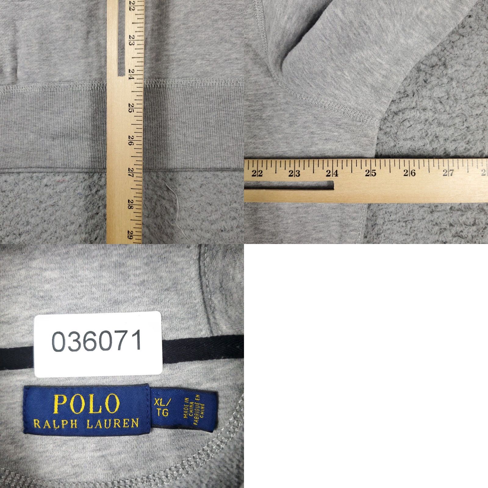 Ralph Lauren Ralph Lauren Mens XL Gray Pony Sweater Pullover Shawl Collar Cotton Knit Size US XL / EU 56 / 4 - 8 Thumbnail