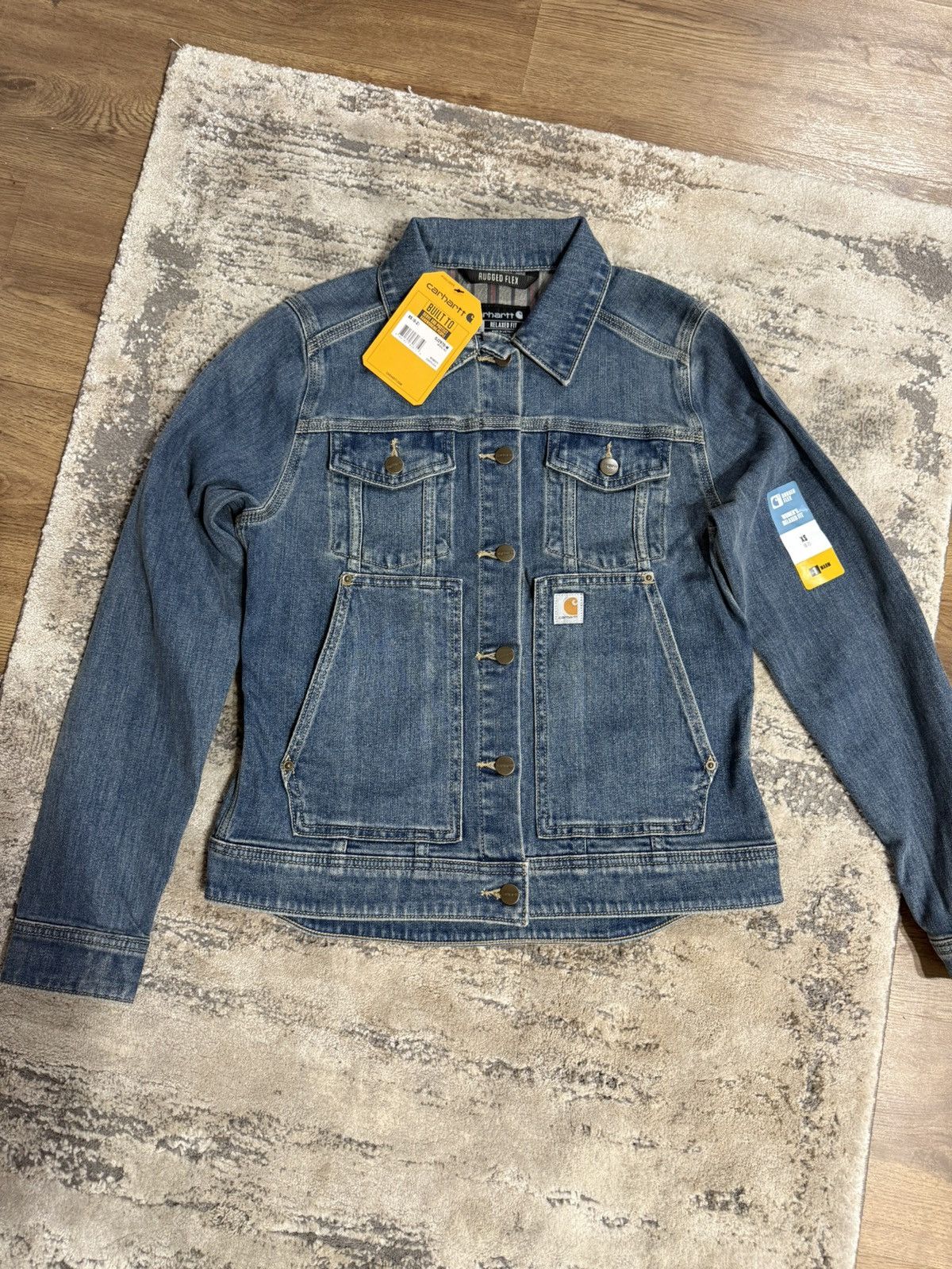 Carhartt Carhartt Women's Blue Jacket Size XS / US 0-2 / IT 36-38 - 6 Thumbnail