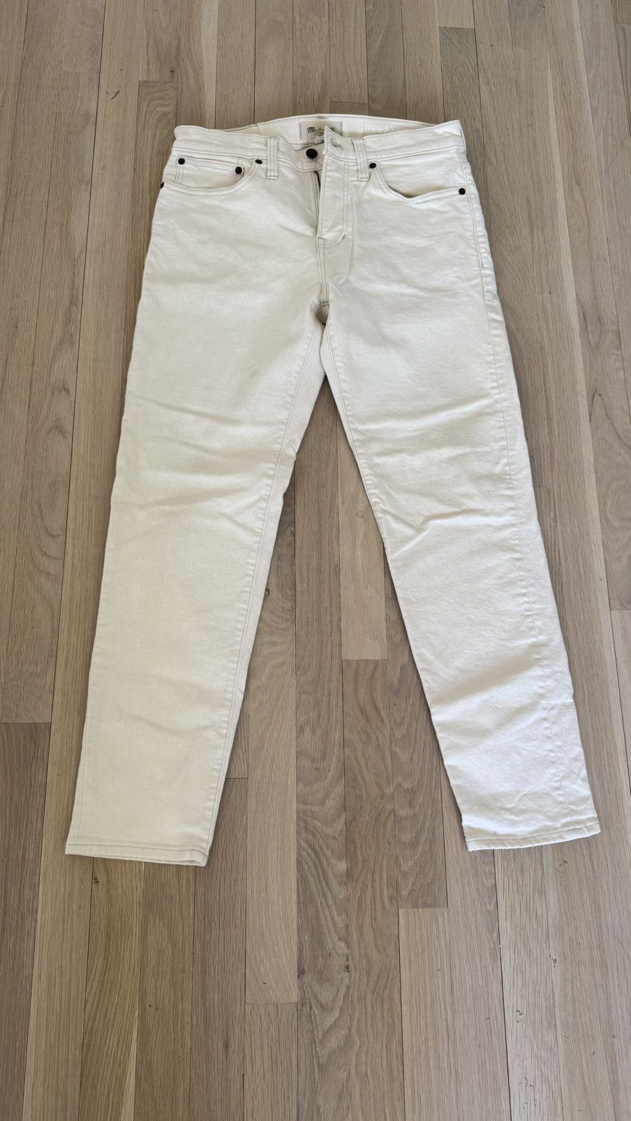 Madewell Madewell - Relaxed Taper / Cream Size US 31 - 1 Thumbnail