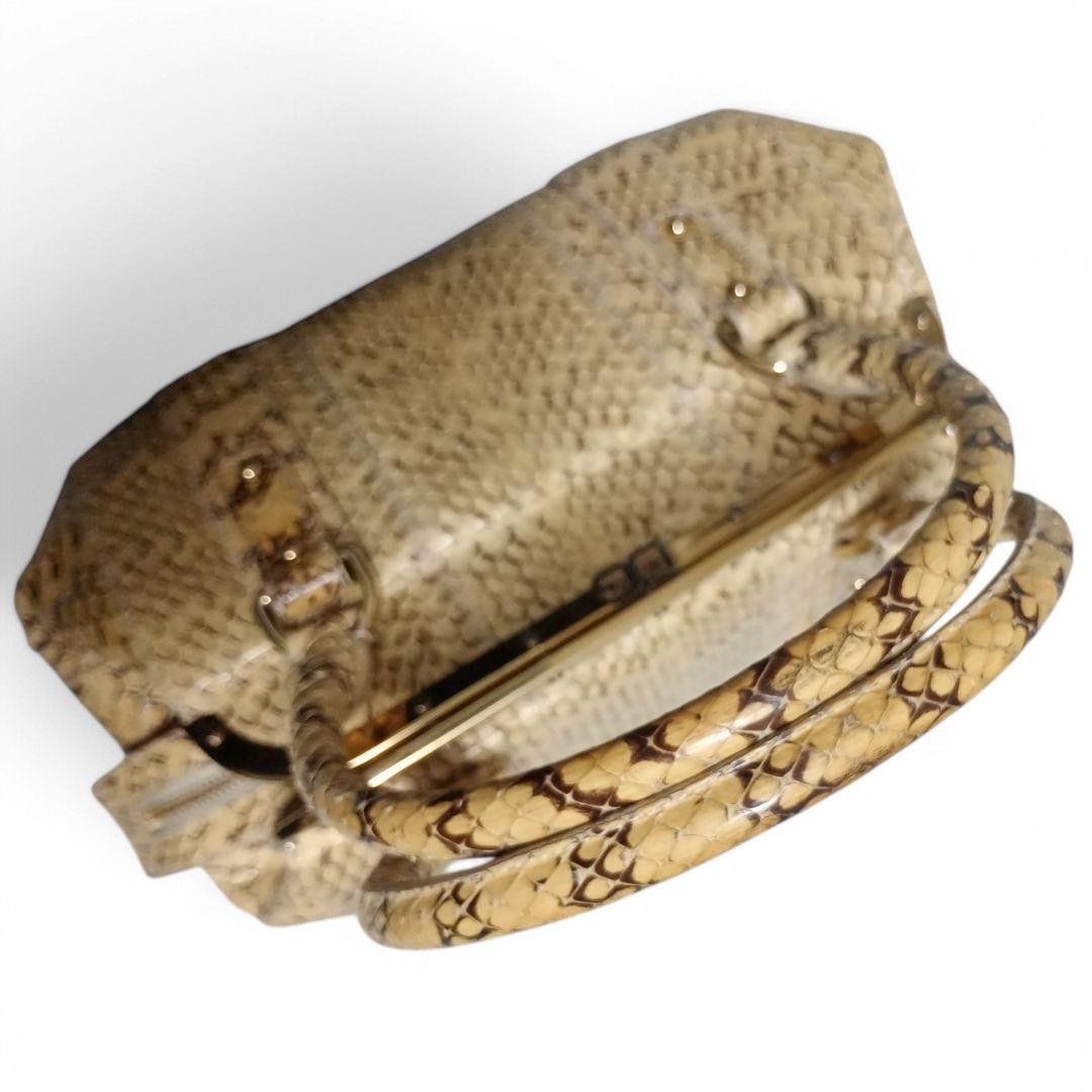 Dolce & Gabbana Dolce & Gabbana - Python Handbag Exotic Leather White Size ONE SIZE - 4 Thumbnail