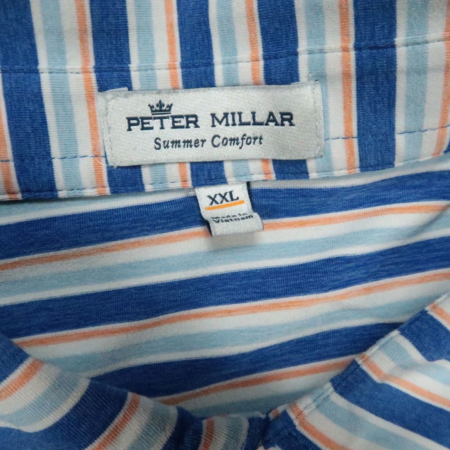Peter Millar Peter Millar Polo Shirt Mens XXL Blue Performance TPC Scottsdale Size US XXL / EU 58 / 5 - 3 Thumbnail