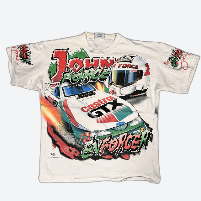 Other 90s John Force Castrol GTX NHRA 1997 Racing T-Shirt Size US XL / EU 56 / 4 - 1 Thumbnail