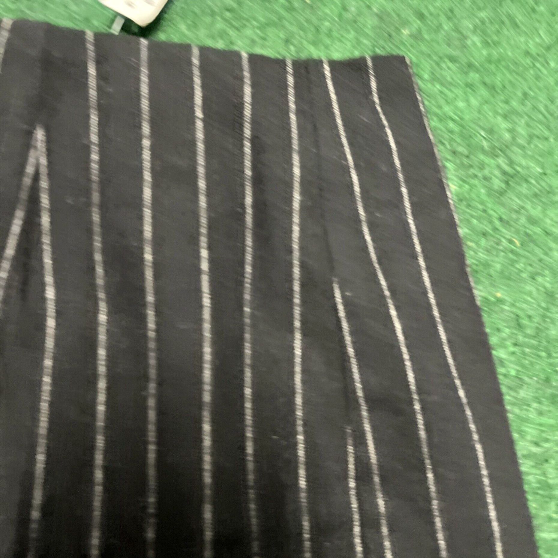 Madewell Madewell Women's Black Striped mini zip back skirt Size 6 Size 28" / US 6 / IT 42 - 3 Thumbnail