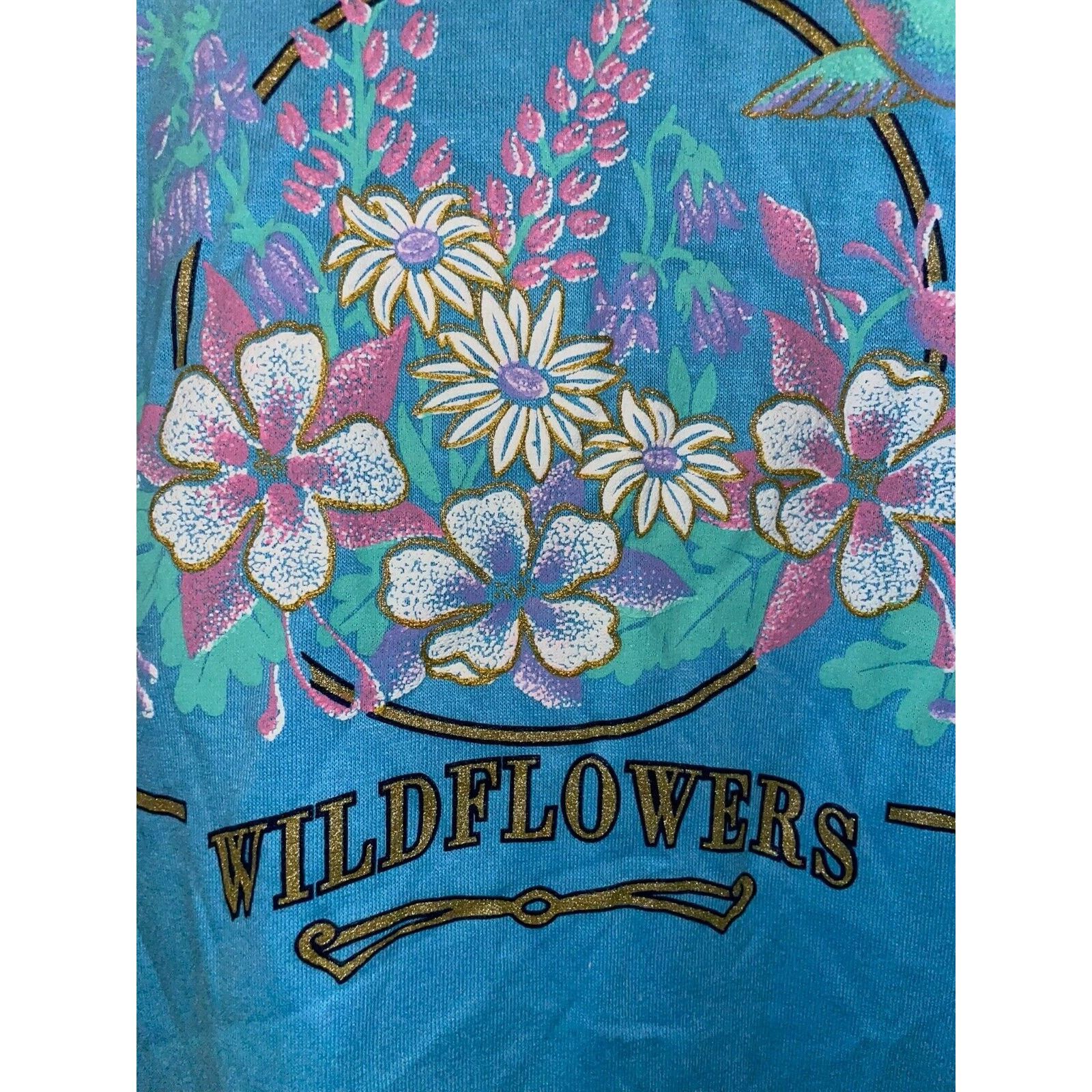 Jerzees Vintage San Francisco Shirt Wildlflowers Wild Blue Tee 90s L Size US L / EU 52-54 / 3 - 4 Thumbnail