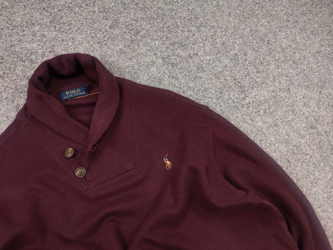 Polo Ralph Lauren Vintage Polo Ralph Lauren Logo Half-Buttoned Jumper Pullover Size US S / EU 44-46 / 1 - 5 Thumbnail