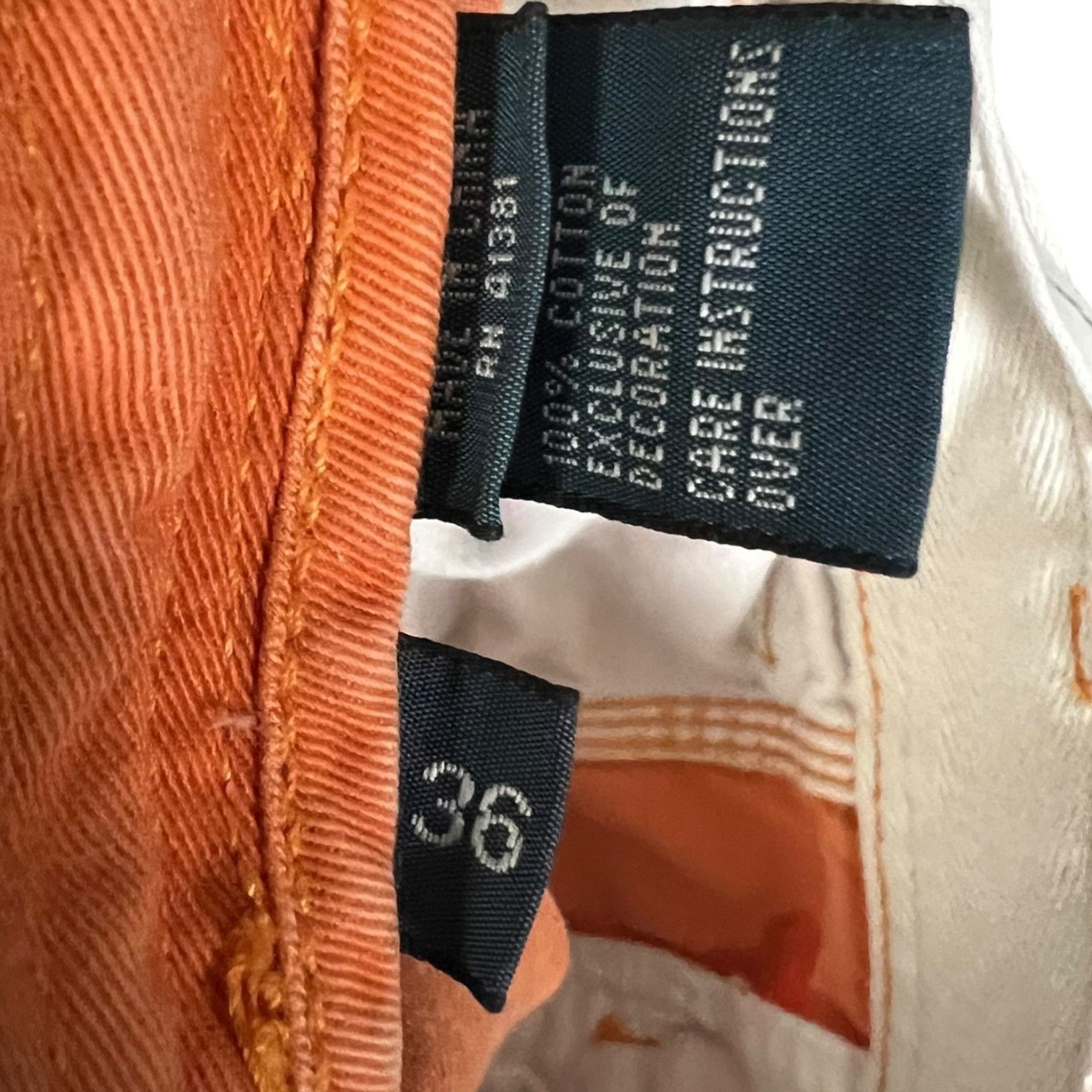 Polo Ralph Lauren Y2K Polo Men's Distressed Orange Shorts - Size 36 / 9" Size US 36 / EU 52 - 7 Thumbnail
