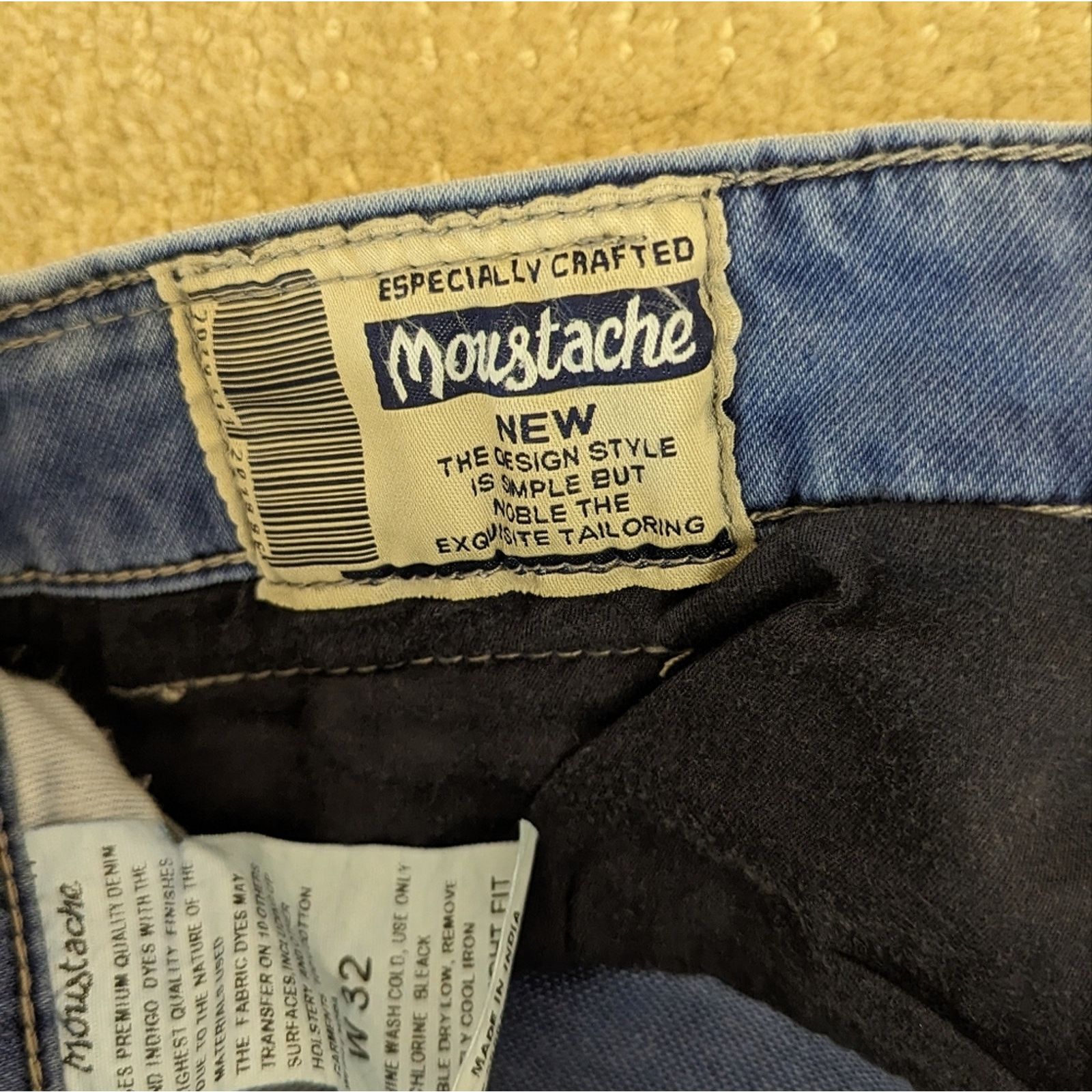 Other Men Moustache jeans Denim Co 32w, inseam 32, slim straight Size US 32 / EU 48 - 4 Thumbnail