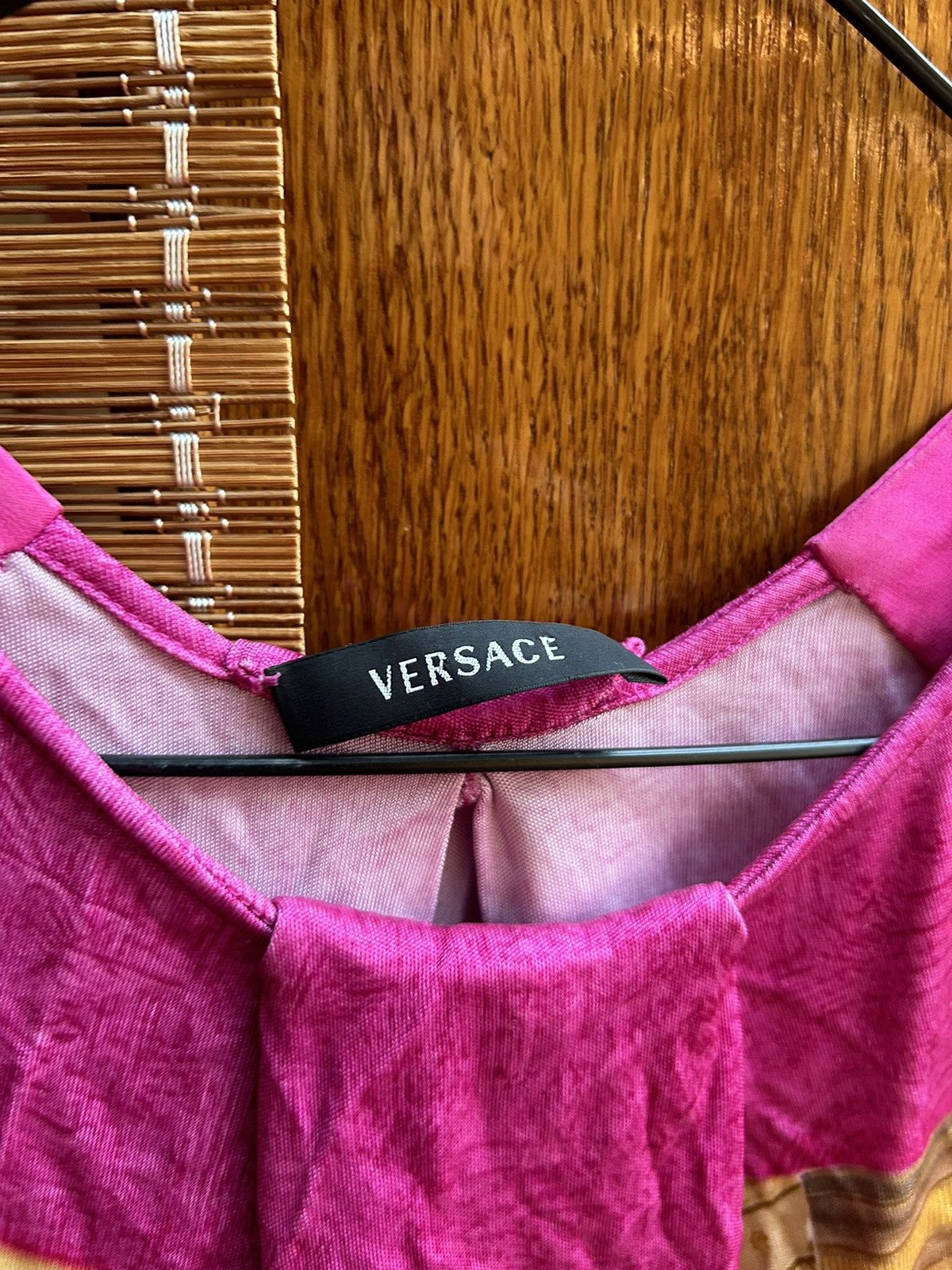 Versace × Vintage 2008 Versace X Tim Roeloffs Sky Print Rayon Blend Top Size XS / US 0-2 / IT 36-38 - 6 Thumbnail