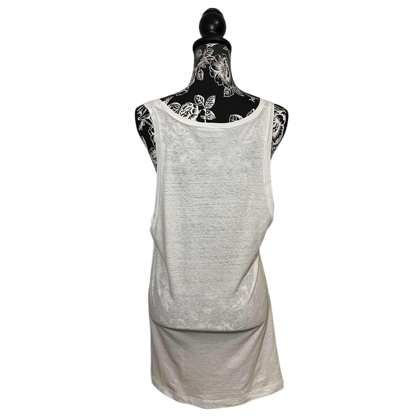 Dsquared2 DSQUARED2 Tank Top 100% Cotton Jersey Ruffles White XL Size XL / US 12-14 / IT 48-50 - 5 Thumbnail