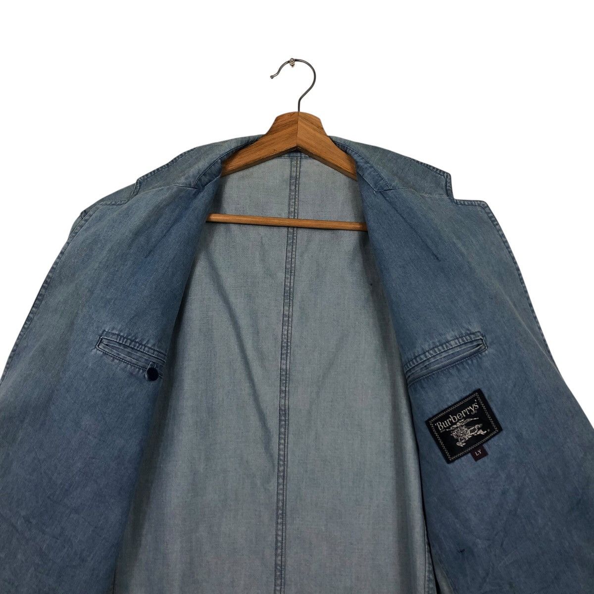 Burberry 📌Vintage Chore Work Denim Jacket Burberrys Double Breast Size US M / EU 48-50 / 2 - 15 Thumbnail