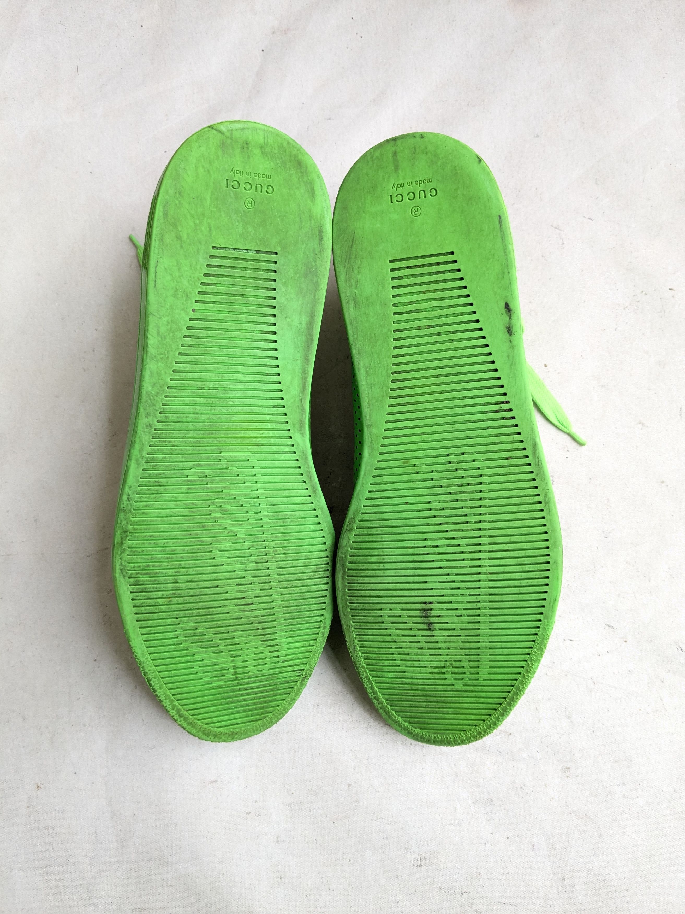 Gucci Gucci High Top Sneakers Green 10 Leather Size US 10 / EU 43 - 16 Thumbnail
