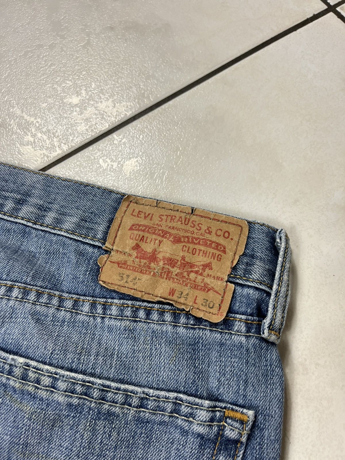 Levi's × Vintage Vintage Levi’s 514 slim straight distressed jeans y2k pants Size US 34 / EU 50 - 18 Thumbnail