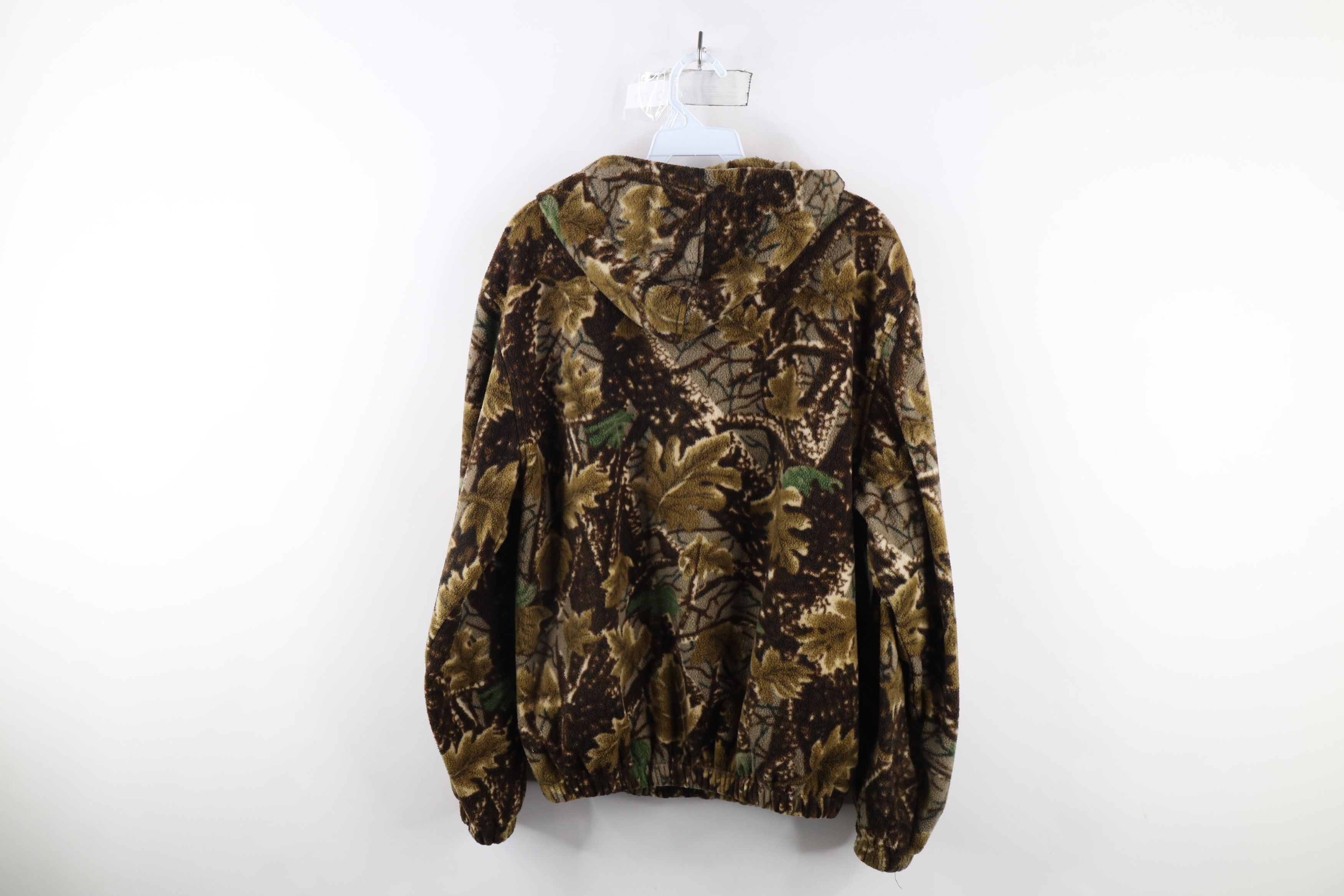Vintage Vintage 90s Streetwear Camouflage Fleece Hoodie Sweatshirt Size US M / EU 48-50 / 2 - 7 Thumbnail