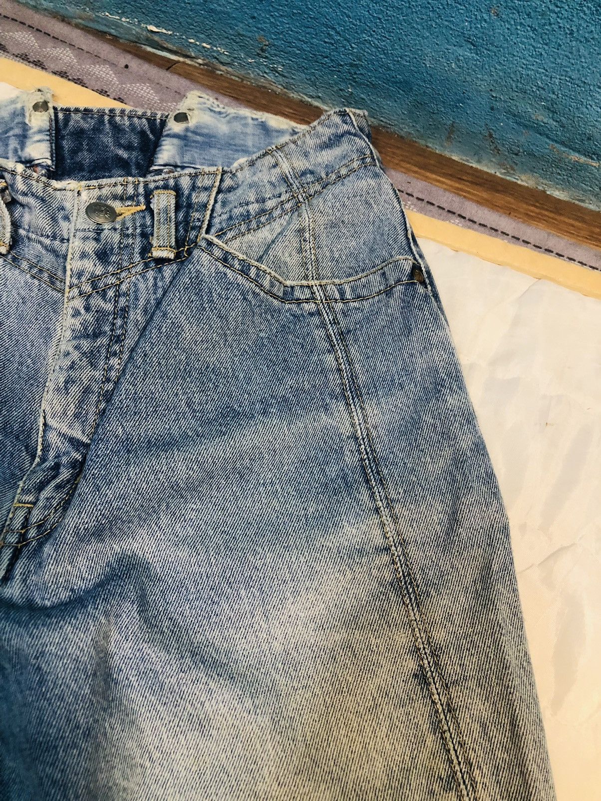 Japanese Brand Climax Double Zipper Jeans (10) Size US 26 / EU 42 - 6 Thumbnail