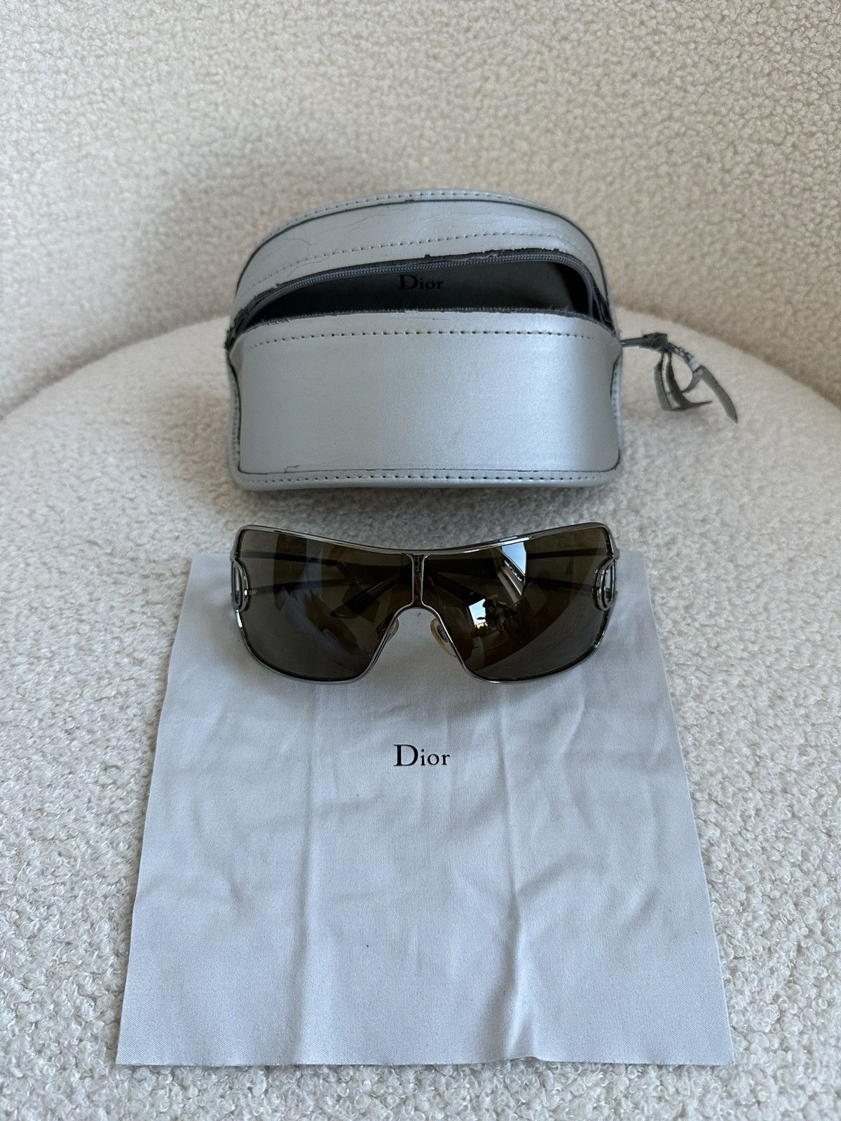 Designer × Dior × Vintage Dior DIORISSIMO 2 SILVER DIOR SUNGLASSES Size ONE SIZE - 9 Thumbnail