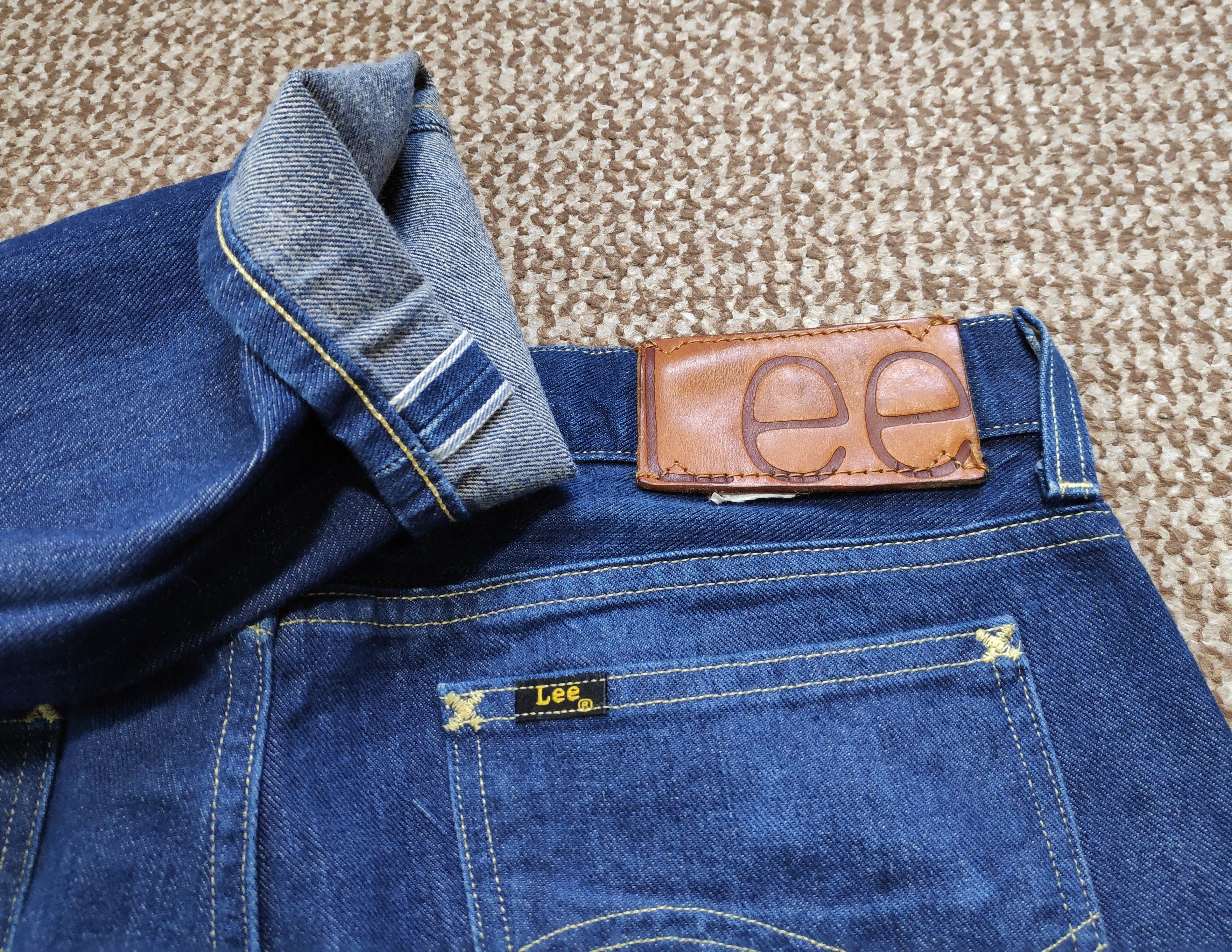 Lee Lee 101 Rider Selvedge Left Hand Twill Indigo Denim Jeans Size US 34 / EU 50 - 1 Thumbnail