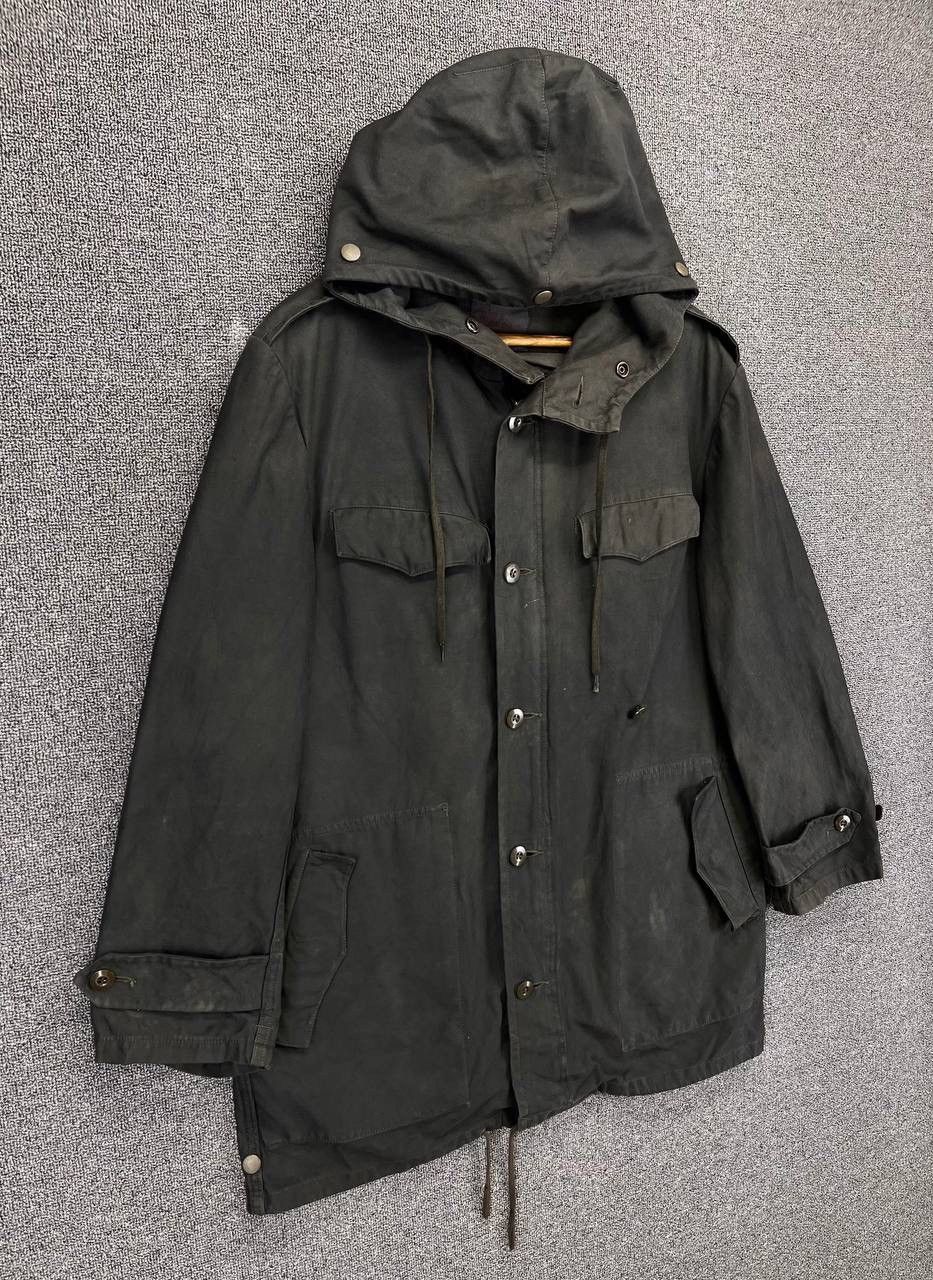 Vintage Vintage 90s Humme GMBH Military Army Hooded Jacket Size US L / EU 52-54 / 3 - 2 Thumbnail