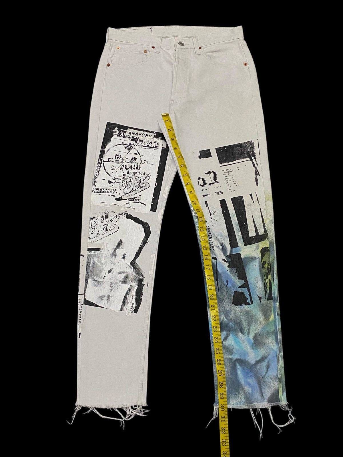 Japanese Brand × Levi's Levi’s X Cote Mer Printed “Sex Pistol” Anarchy In The Japan Size US 30 / EU 46 - 18 Thumbnail
